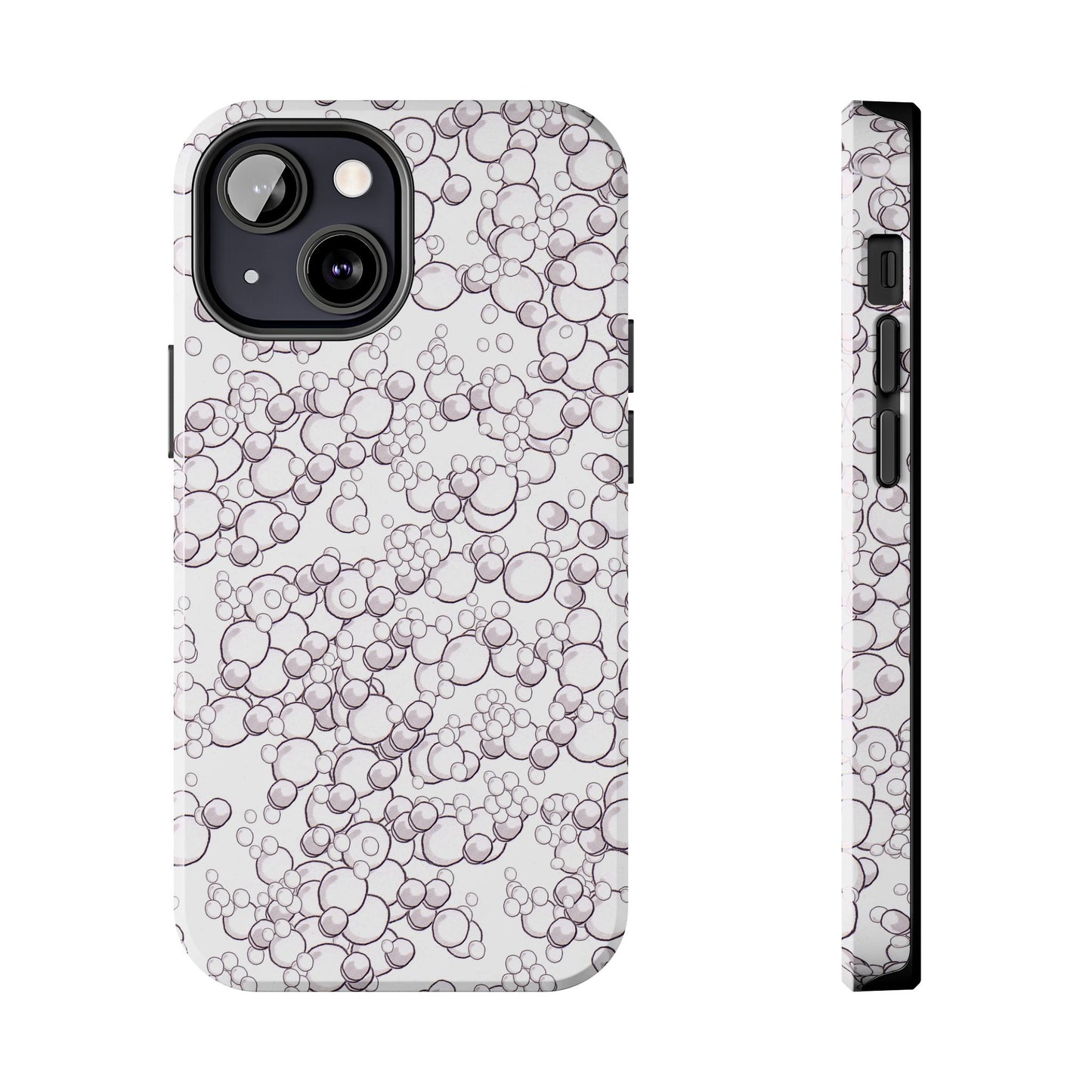 Bubble Dots White Phone Case