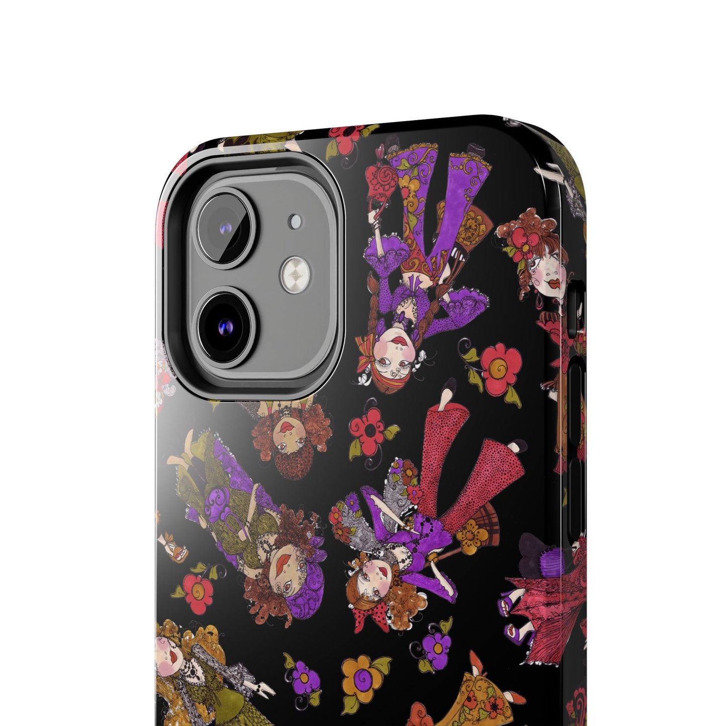 Tossed Gypsies Black Phone Case