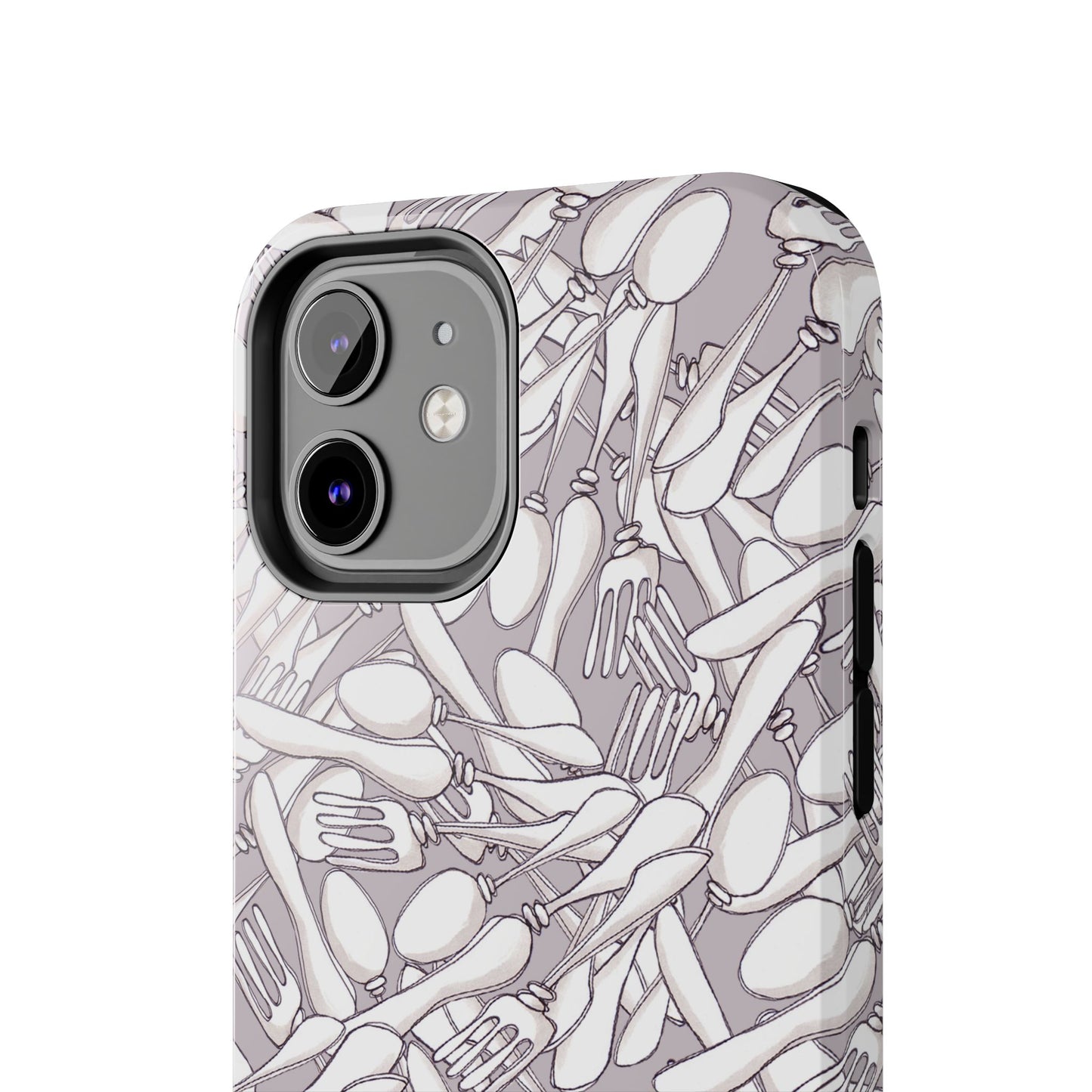 Silverware Wars Silver Phone Case