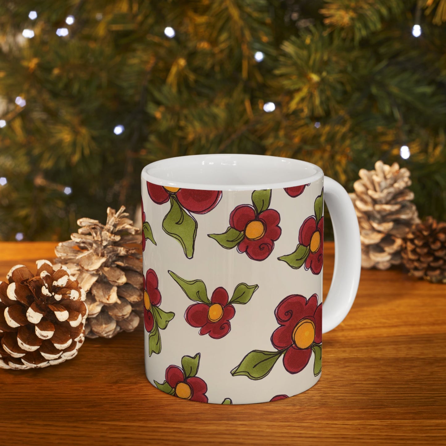 Chili Pepper Daisies Cup