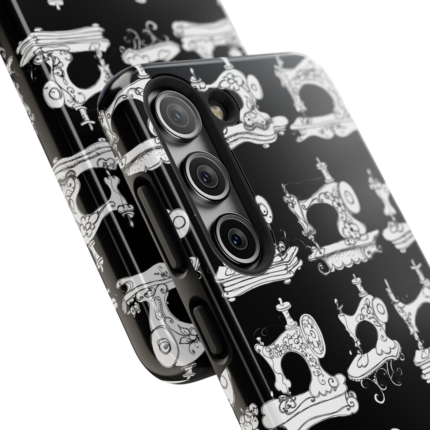 Sew Sew Black / White Phone Case