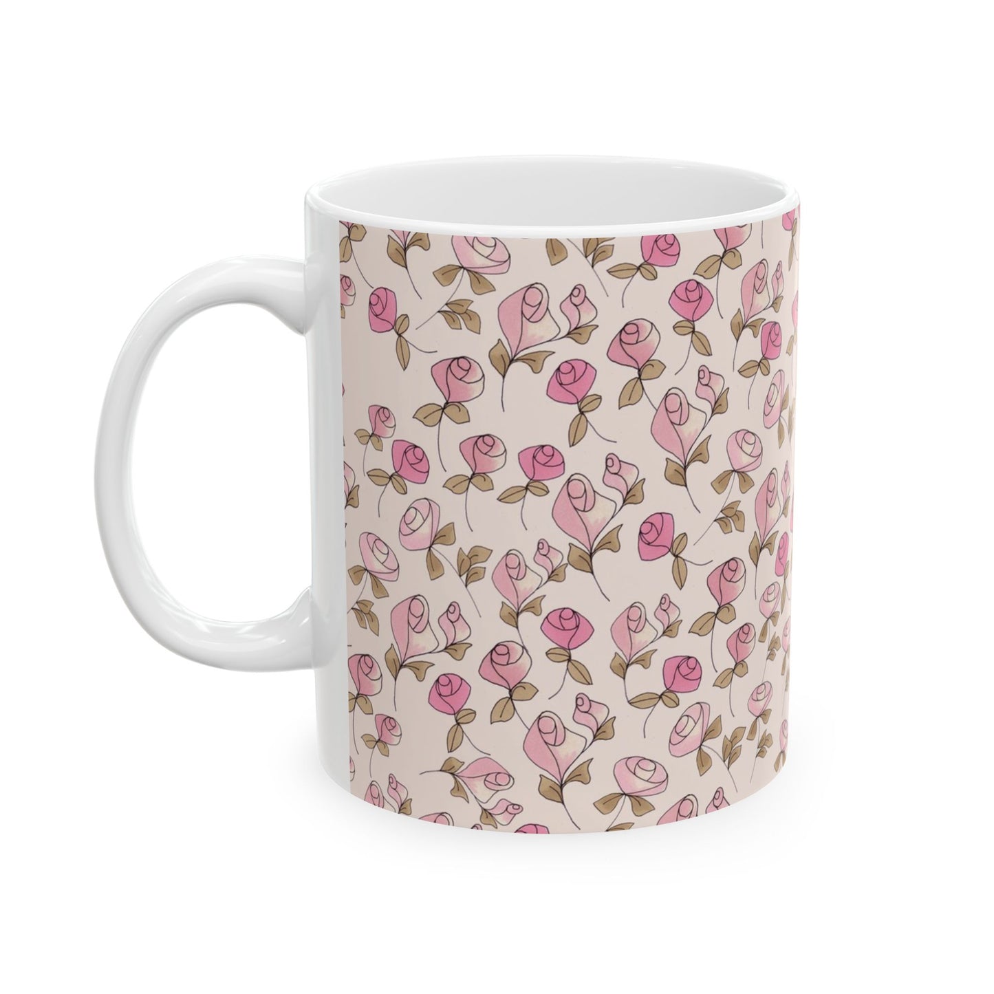 Little Bitty Roses Pink Cup