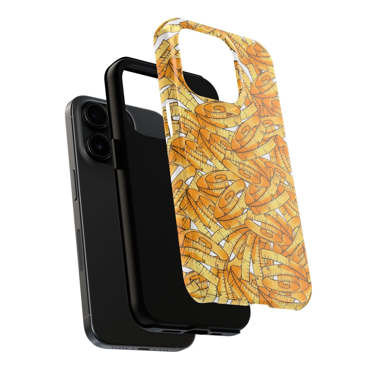 Tape Storm White / Yellow Phone Case