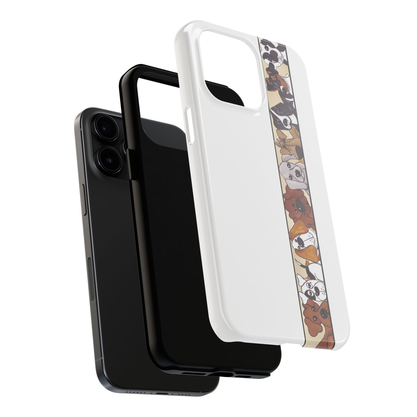 Doggie Delight Border Phone Case