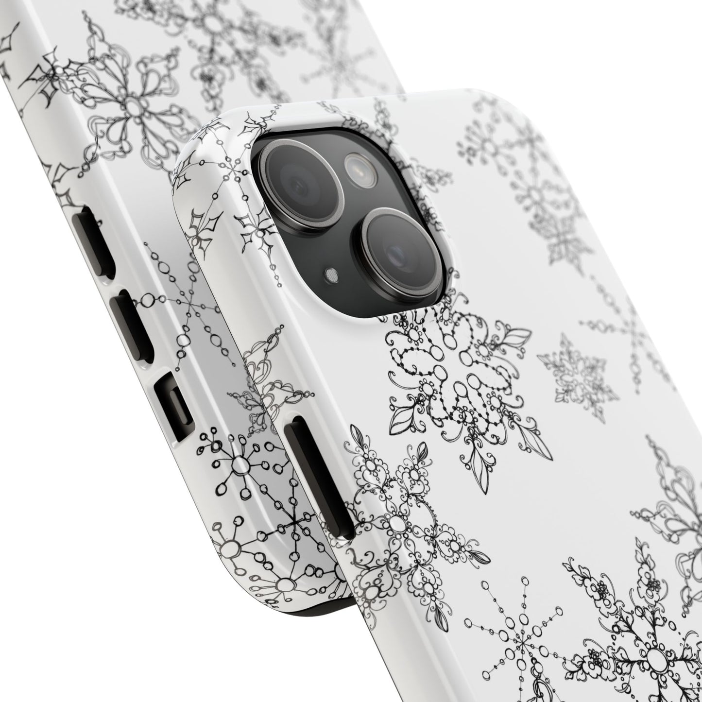 Random Flakes White Phone Case