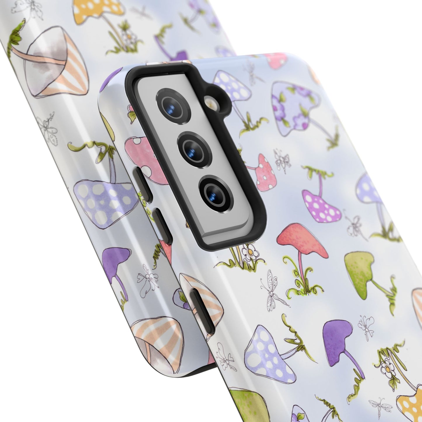 Mushroom Toss Blue Phone Case