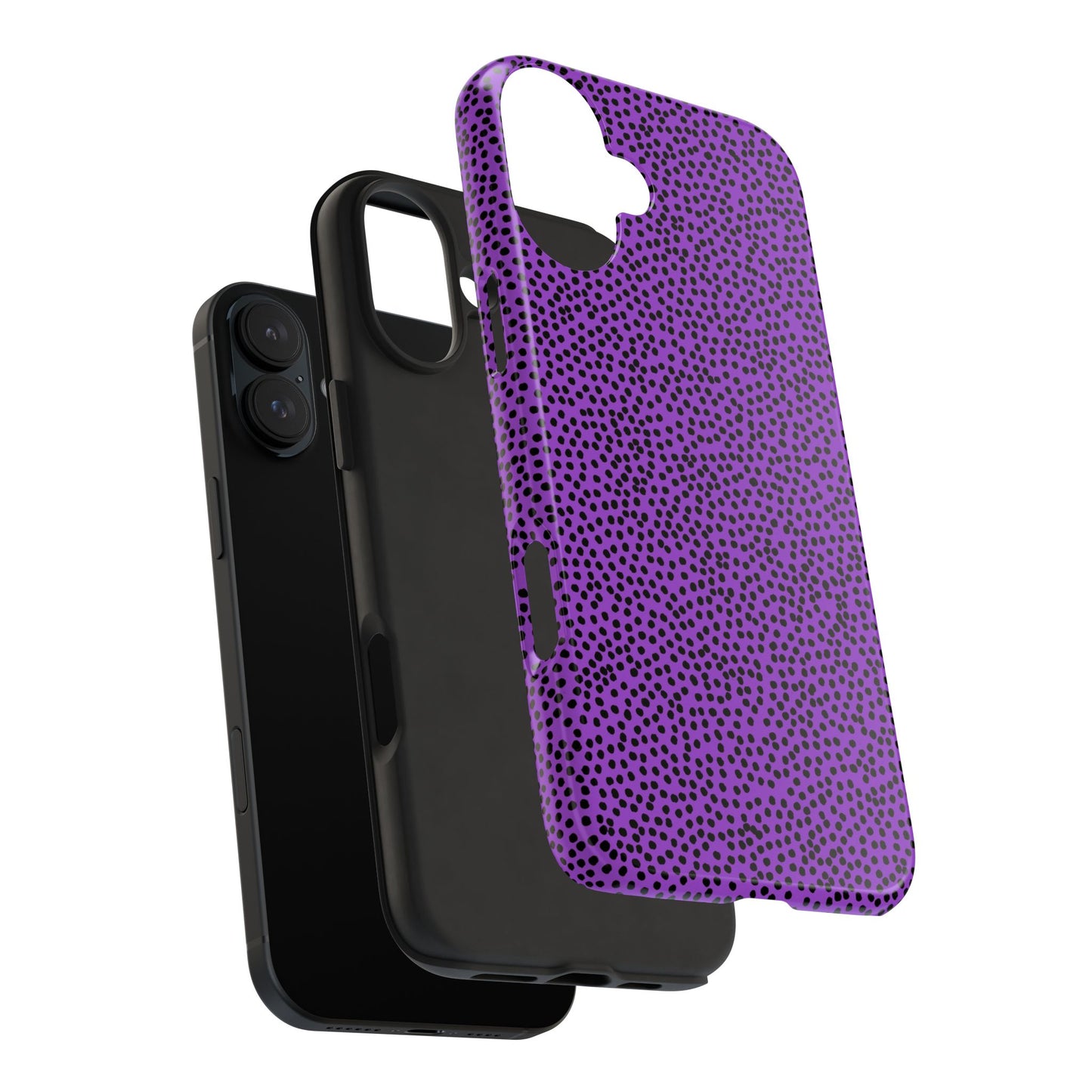 Gypsy Dots Purple / Black Phone Case