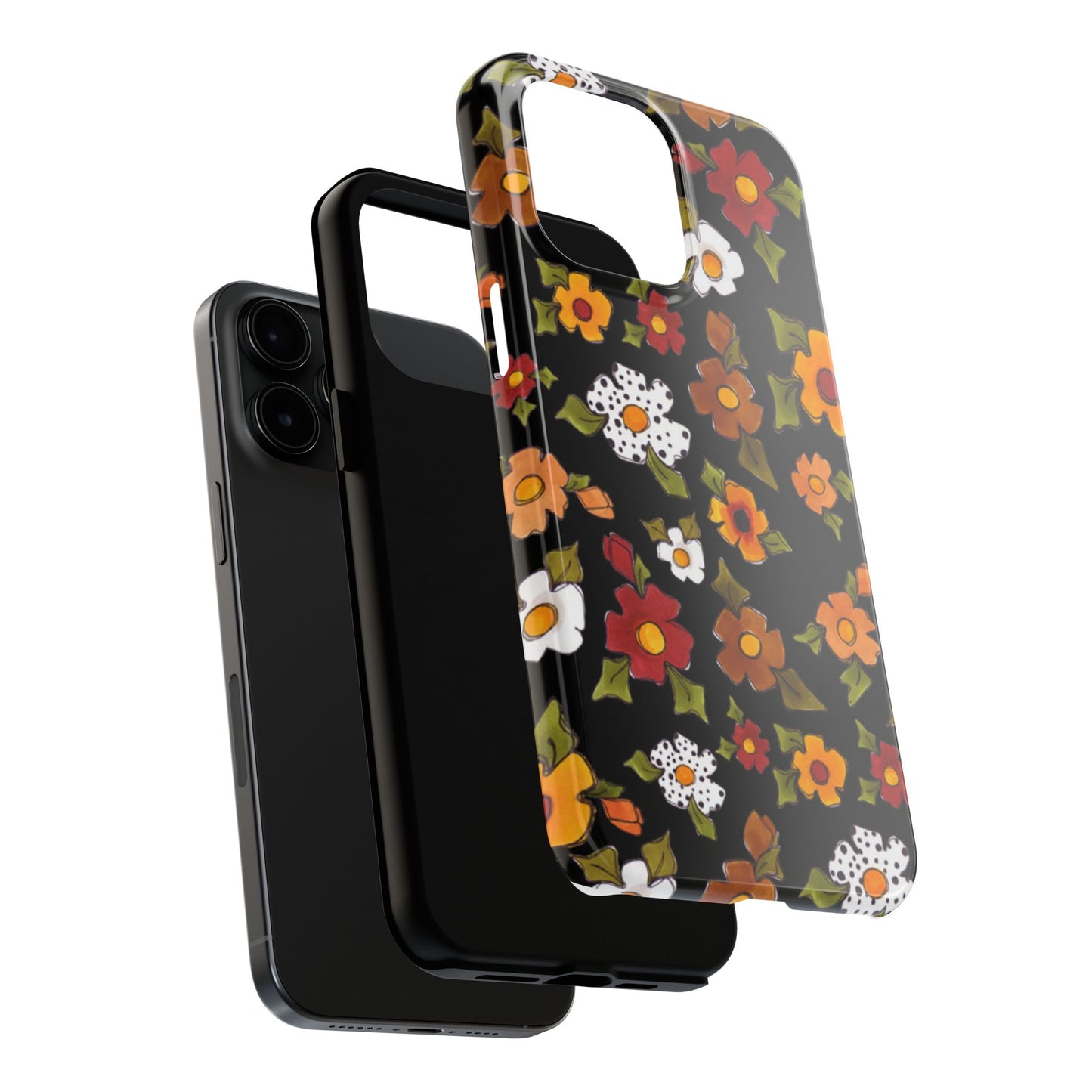 Spice Posie Black Phone Case