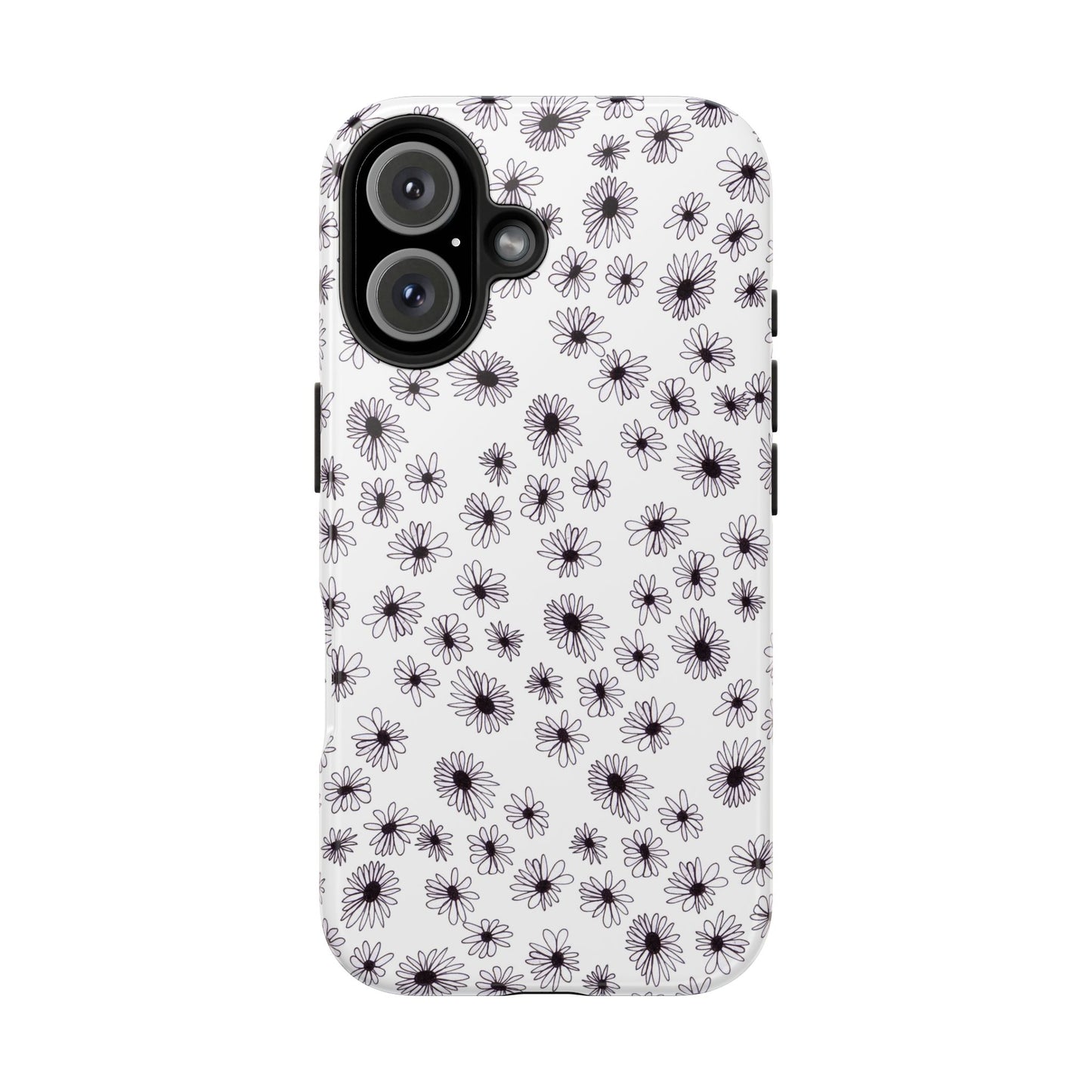 Random Daisy White / Black Phone Case
