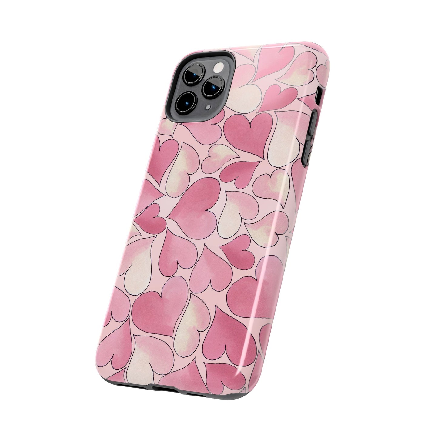 Hearts Pink Sky Phone Case