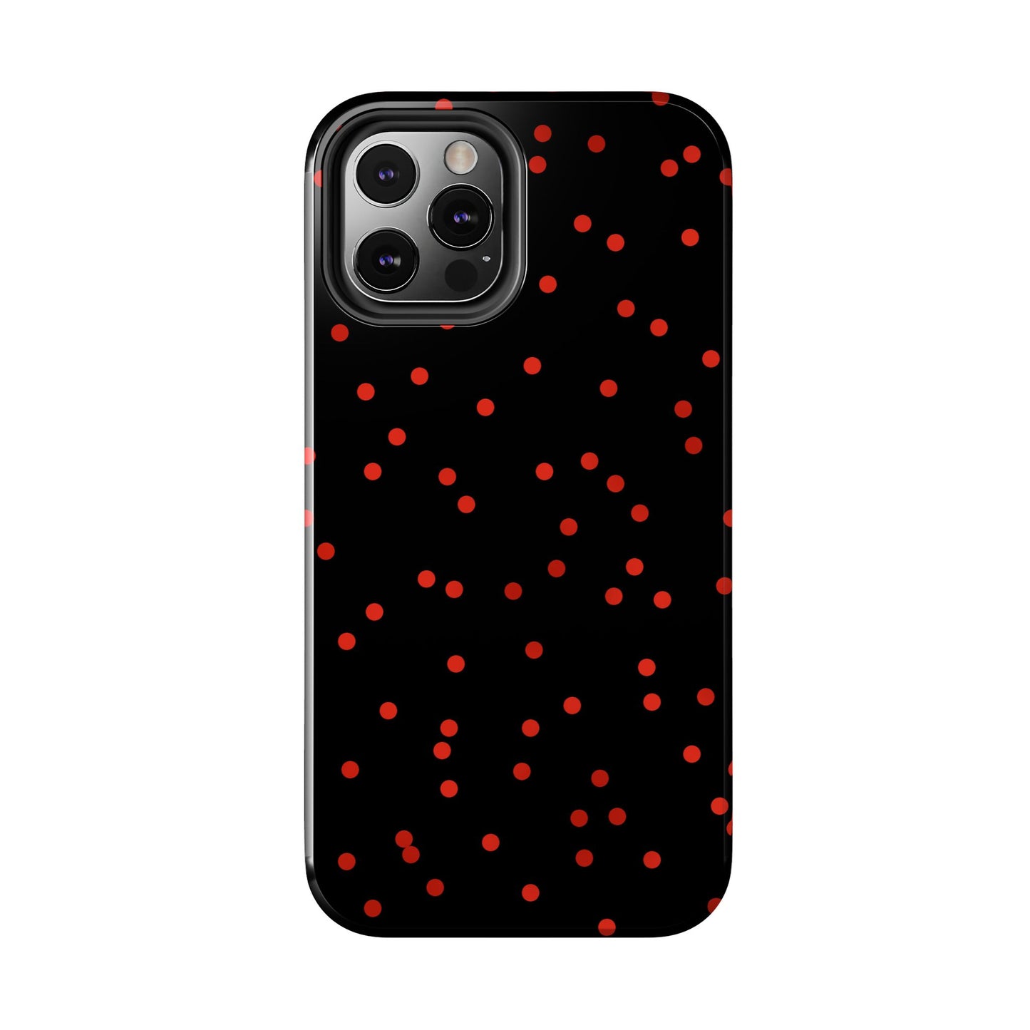 Space Dots Black / Red Phone Case