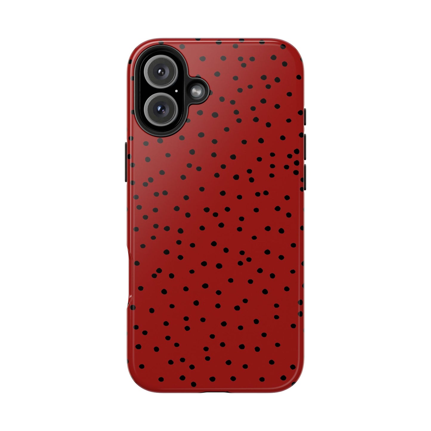 Dinky Dots Scarlett / Black Phone Case