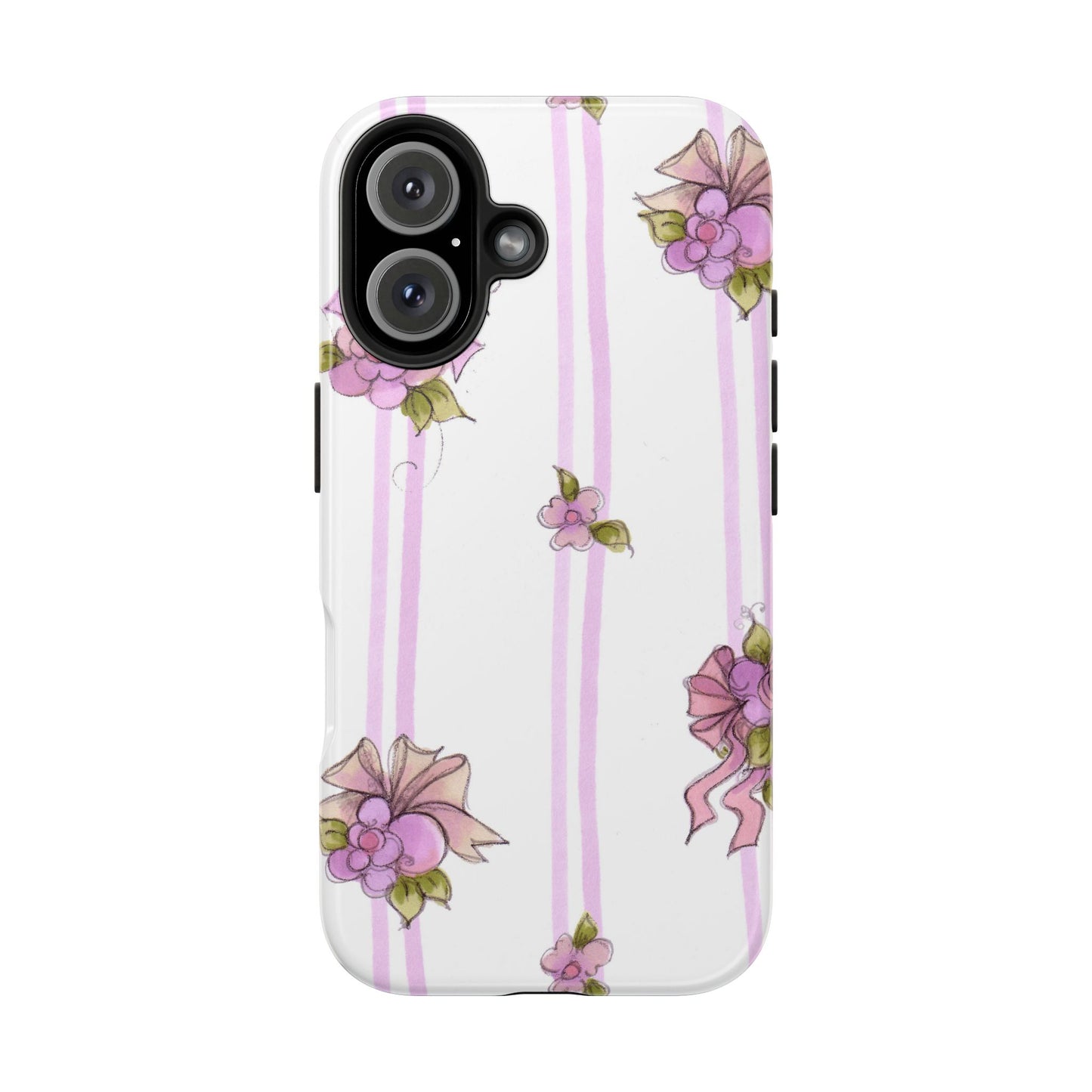 Flower Model Flower Stripe Phone Case
