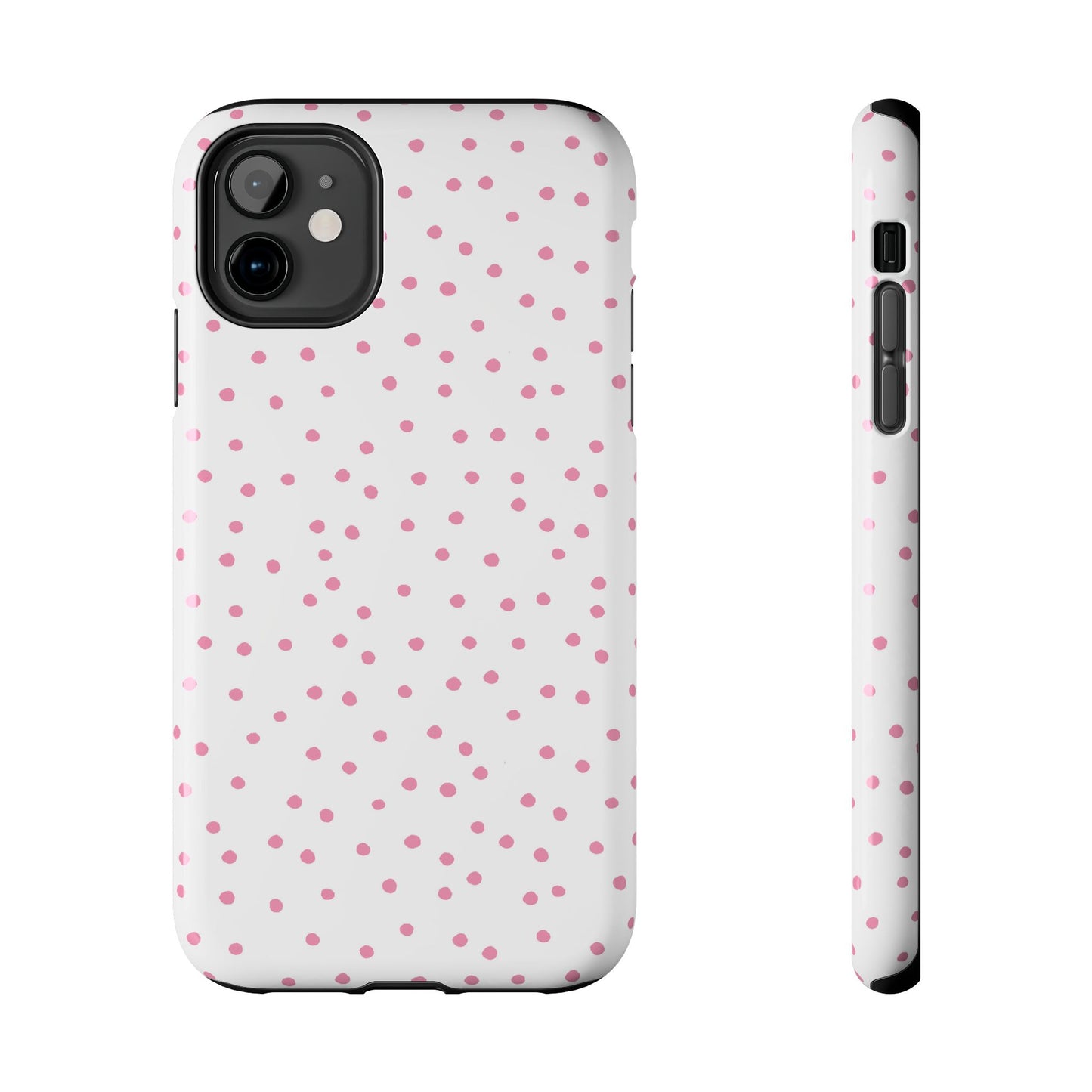 Dinky Dots White / Pink Phone Case