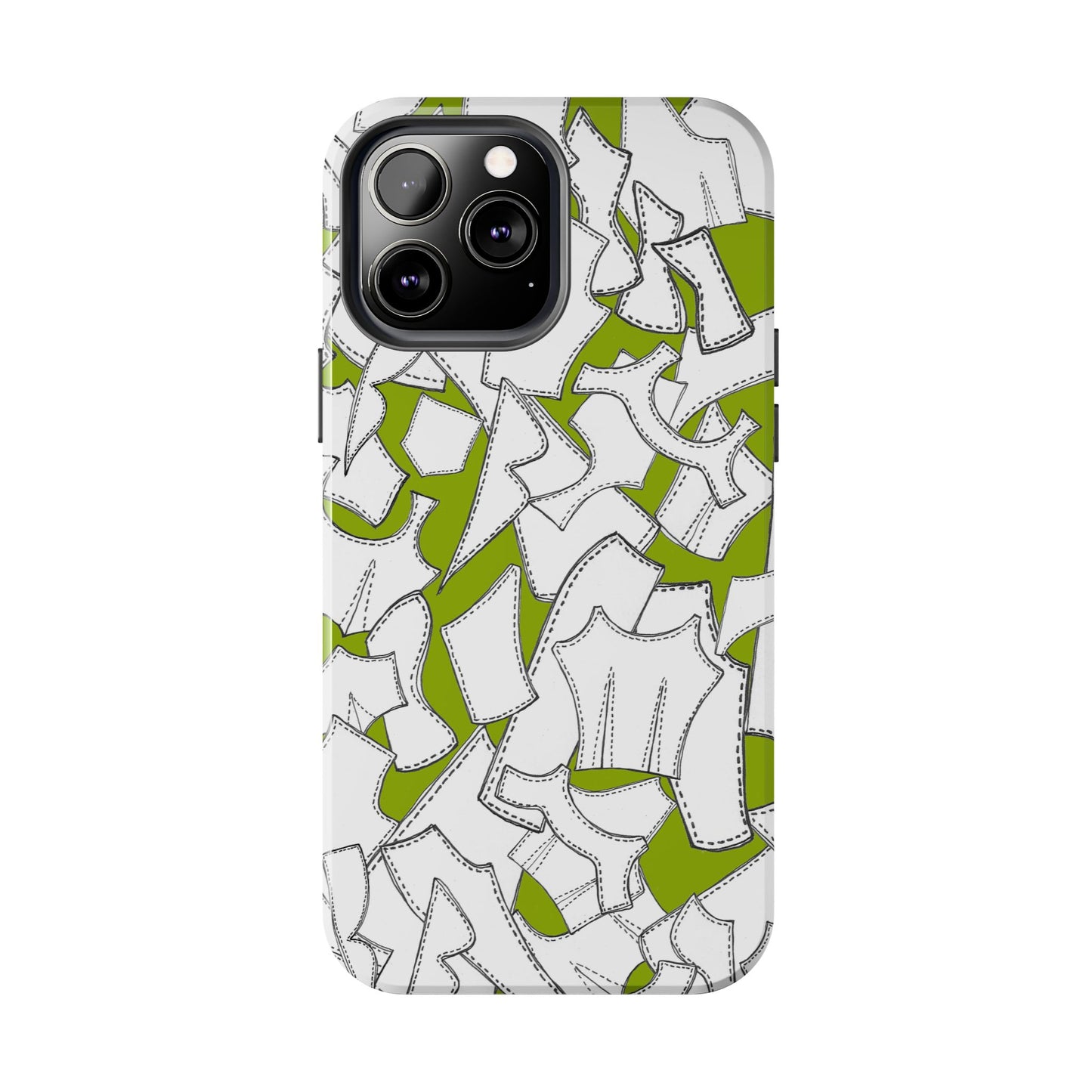 Pattern Pieces Chartreuse Phone Case