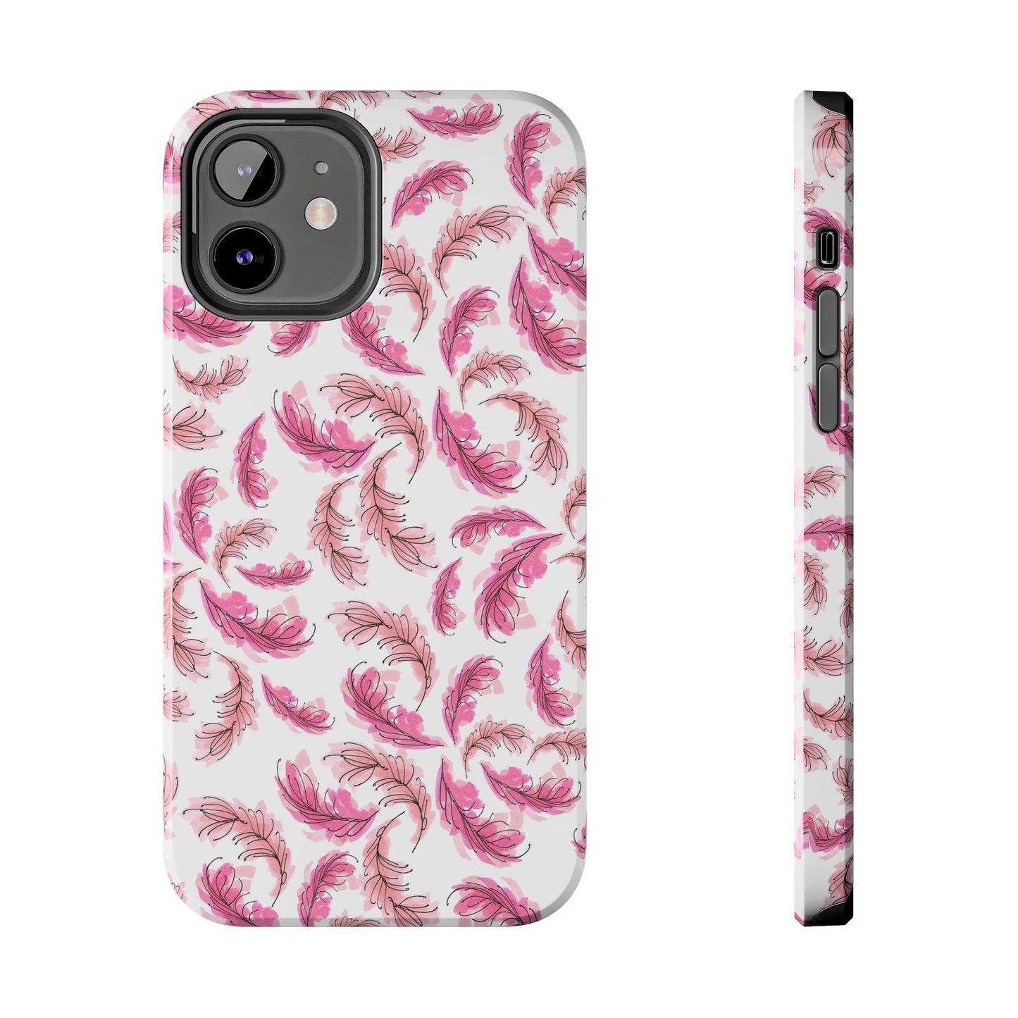 Flam Feathers White Phone Case