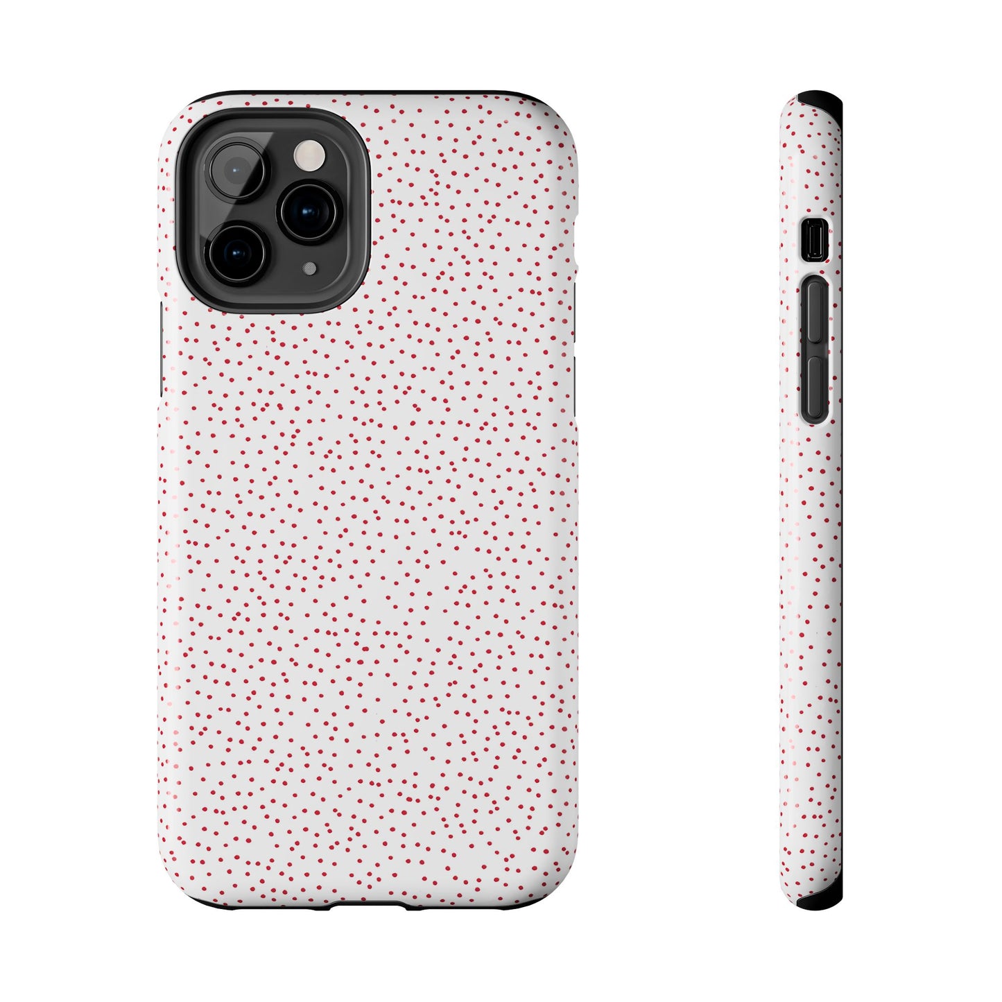 Dinky Dots White / Red Phone Case