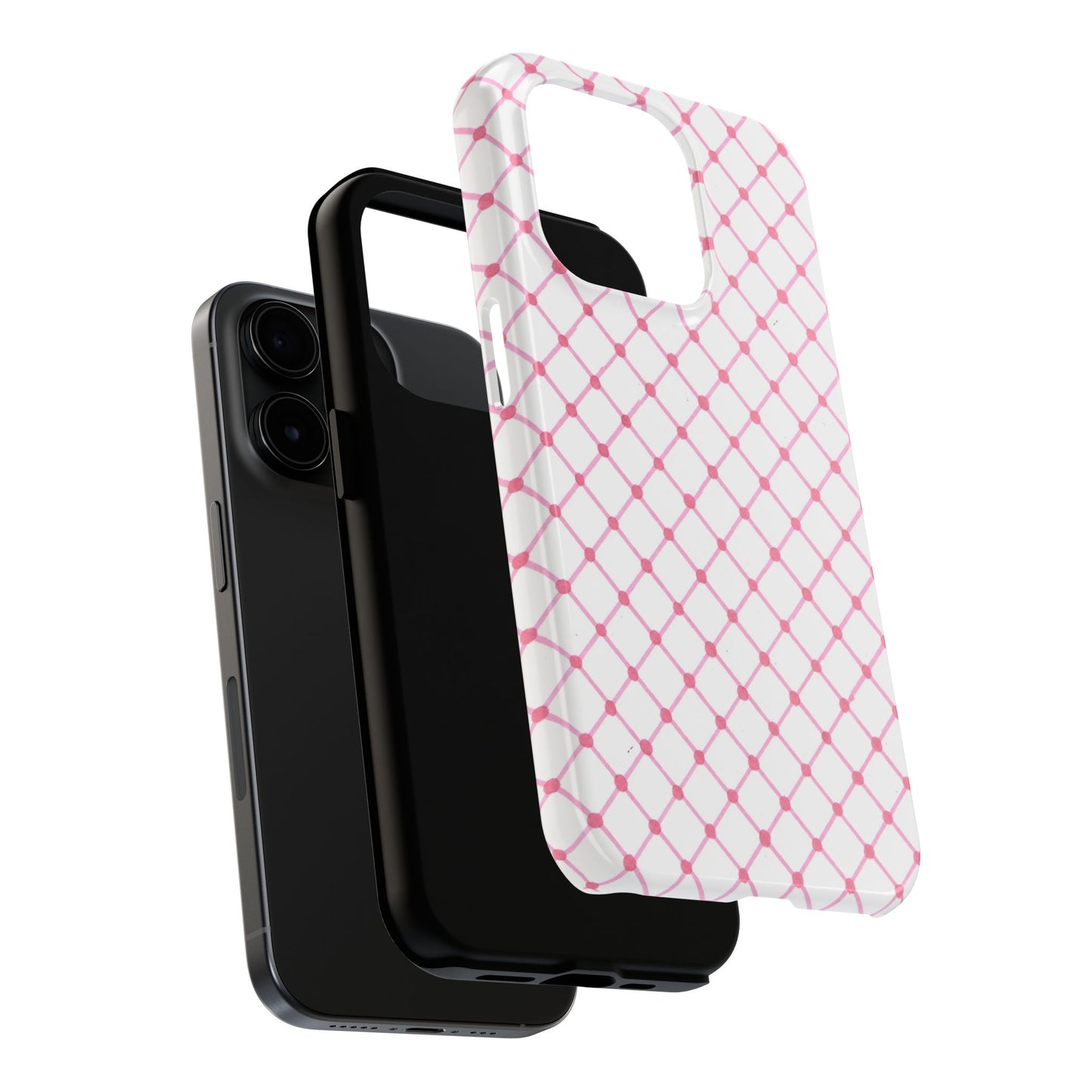 Cyclone Fence White / Pink Phone Case