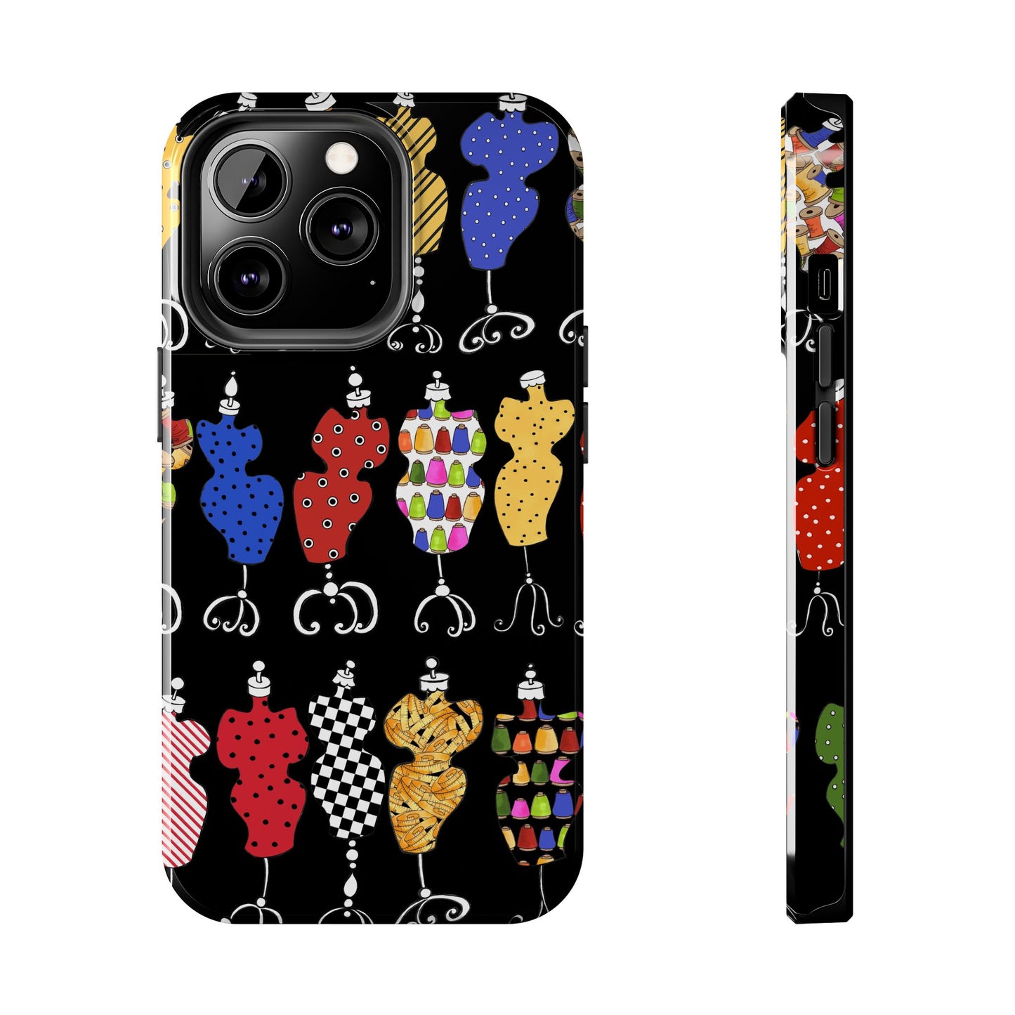 Go Figure Black / Multi Phone Case
