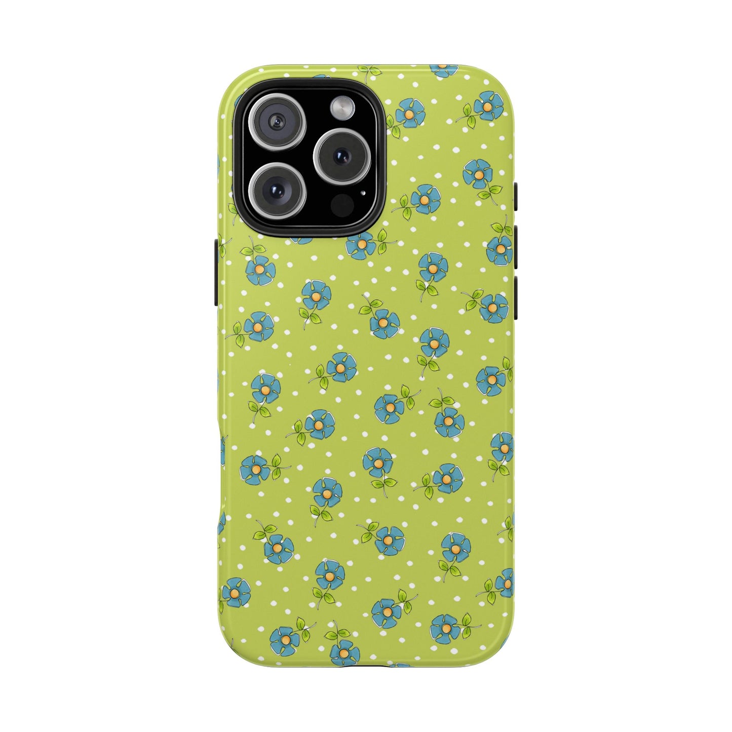 Daisy Dots Green Phone Case