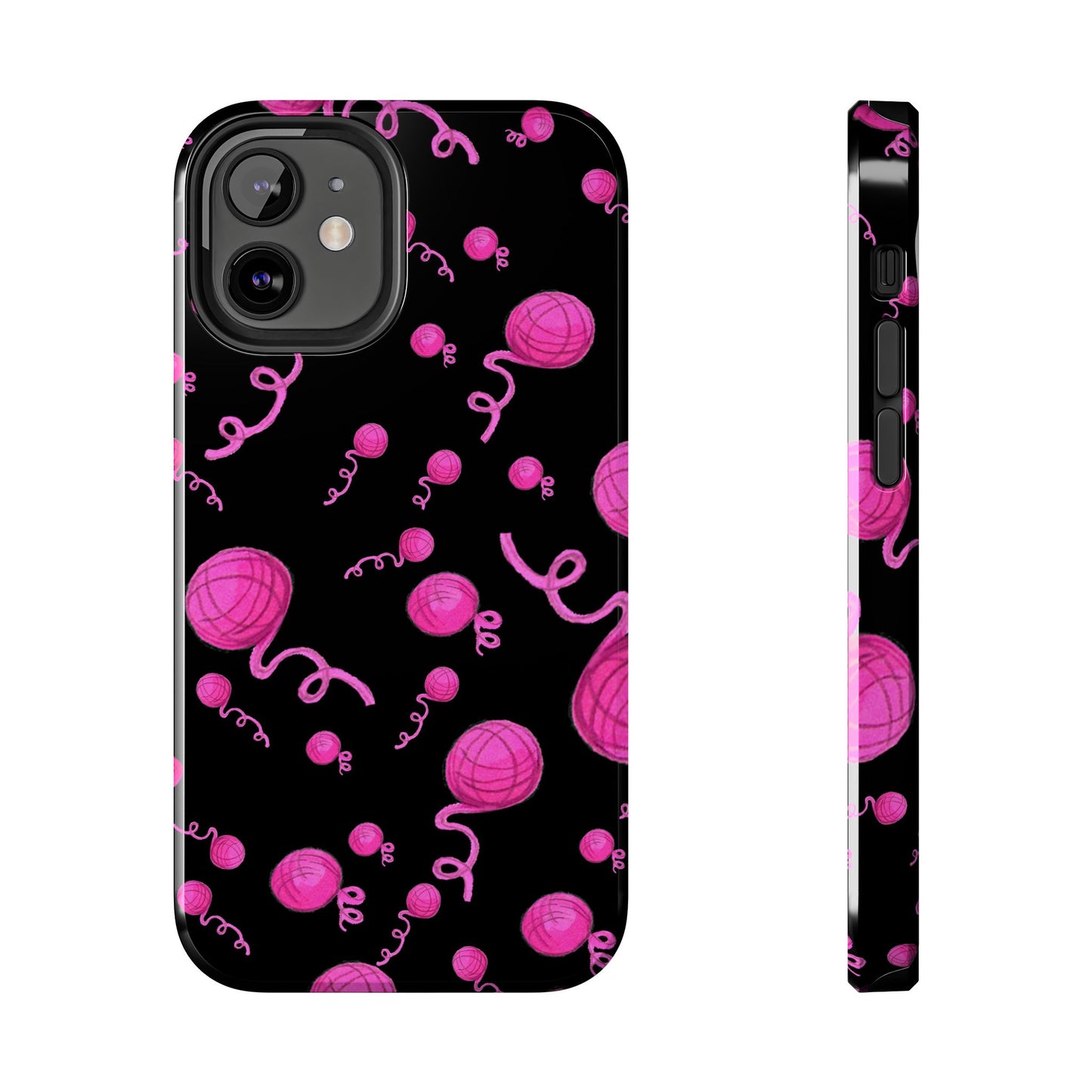 Yarniverse Black / Pink Phone Case