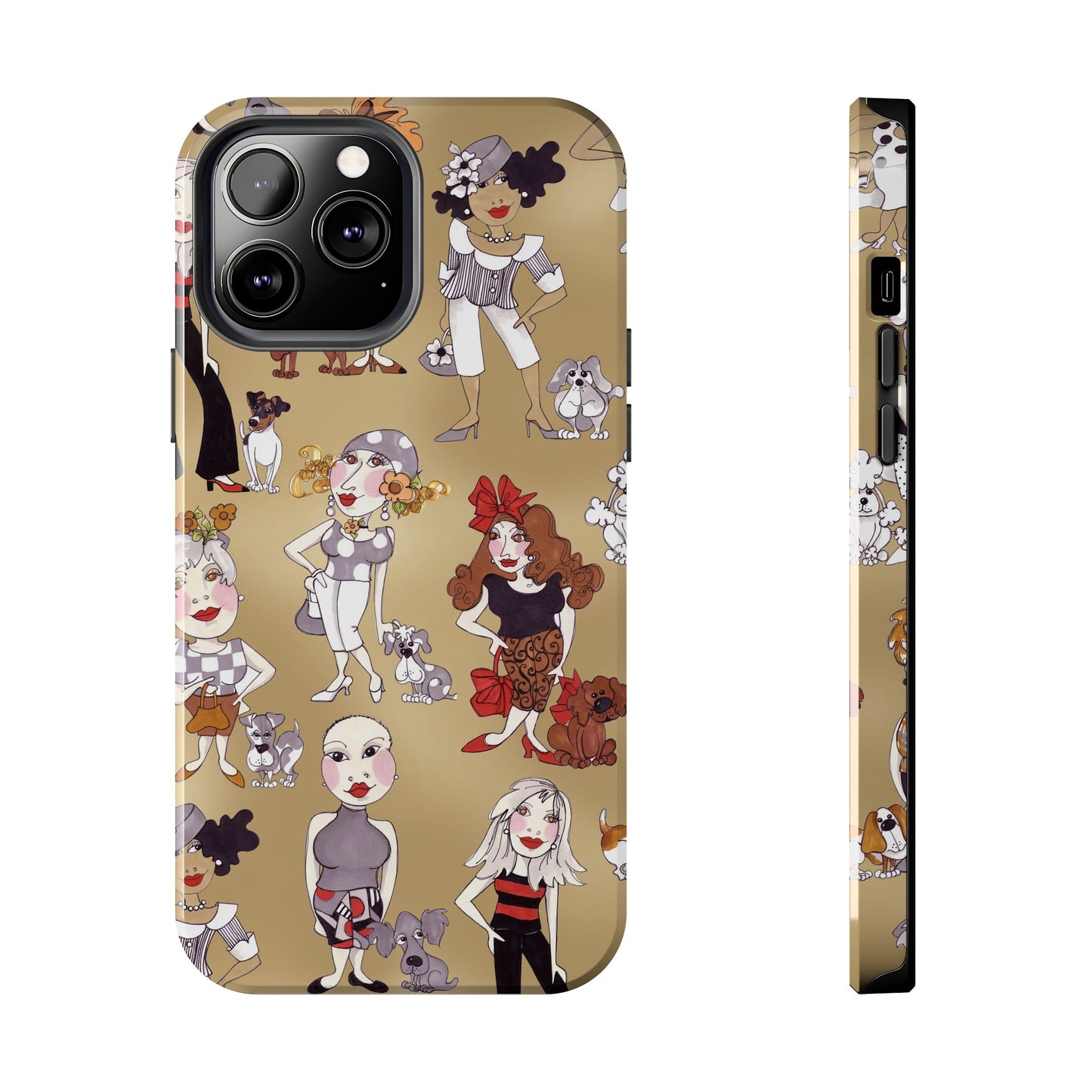 Dog Ladies Tan Phone Case