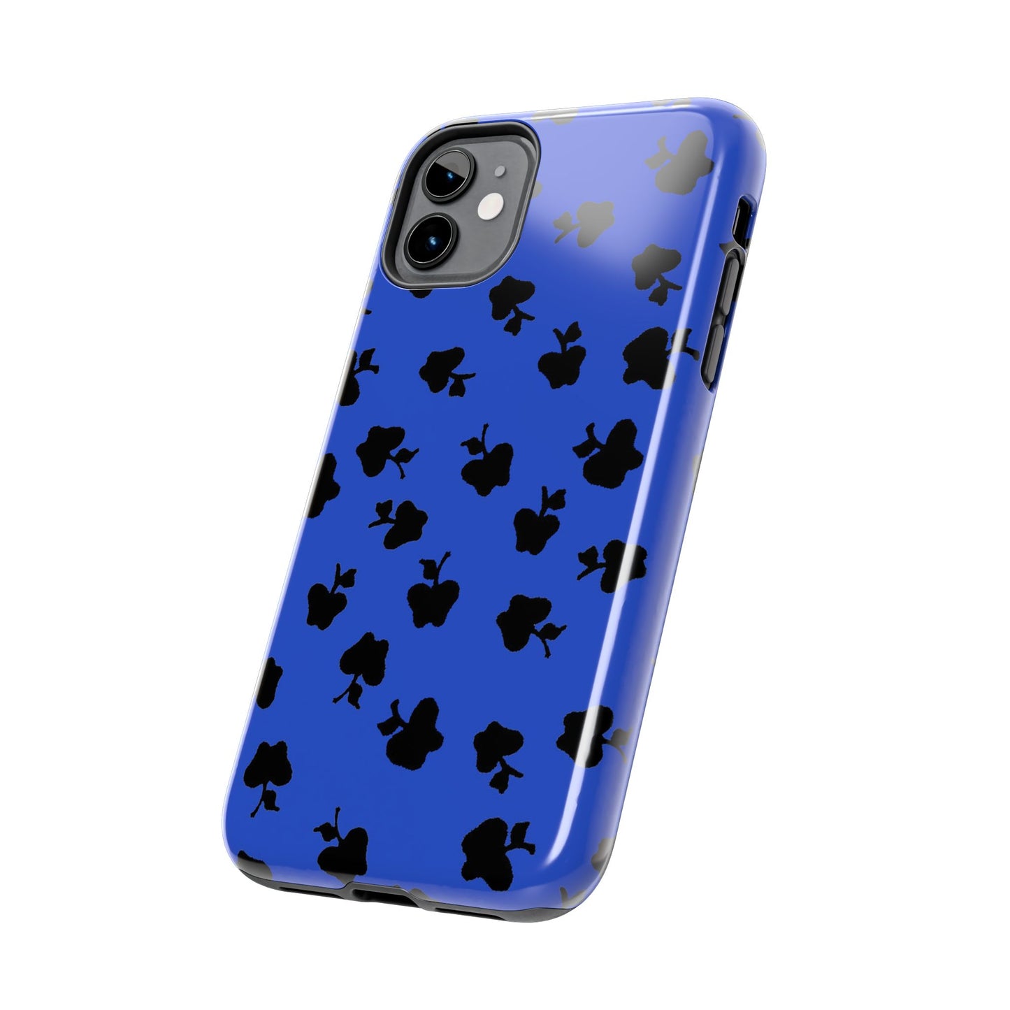 Happy Apples Blue / Black Phone Case