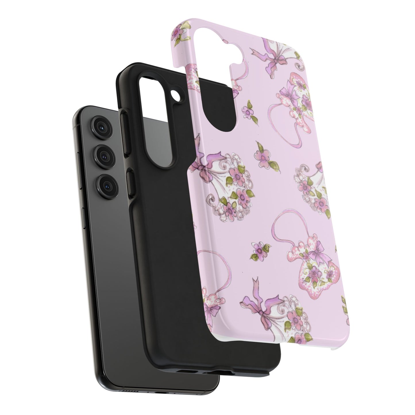 Flower Model Hand Bag Phone Case