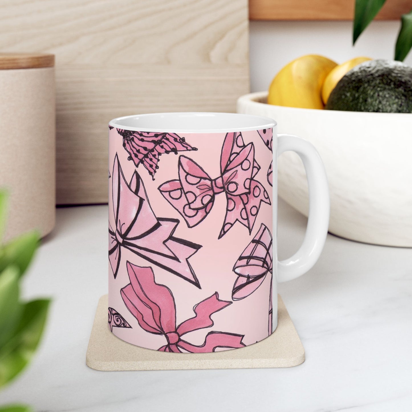 Blushing Bows Pink Sky Cup
