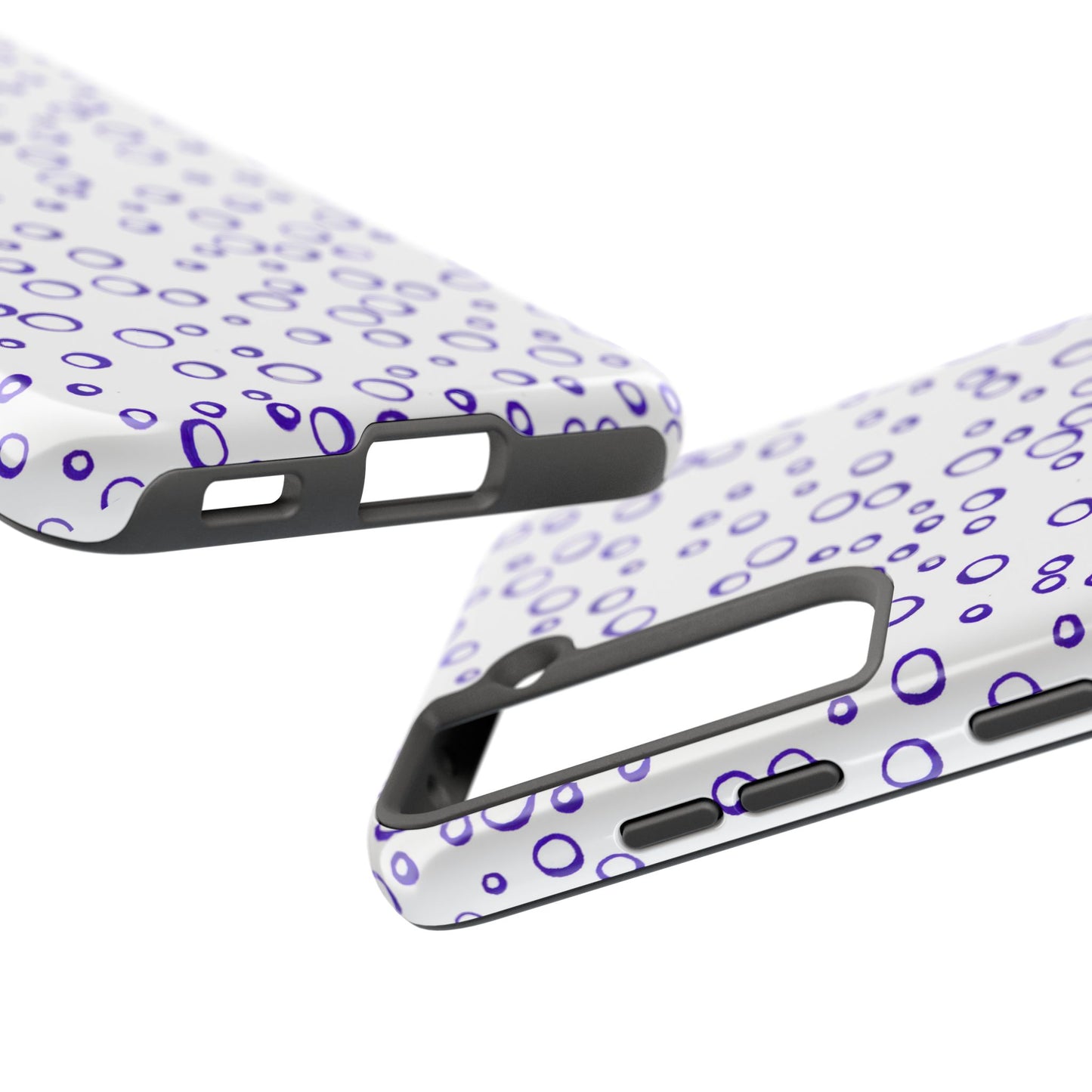 Blue See Through Dots Phone Case