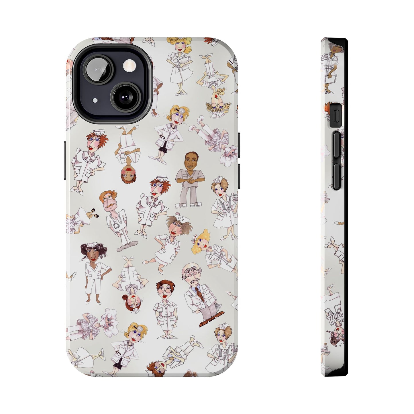 Tossed Nurses Gray Phone Case