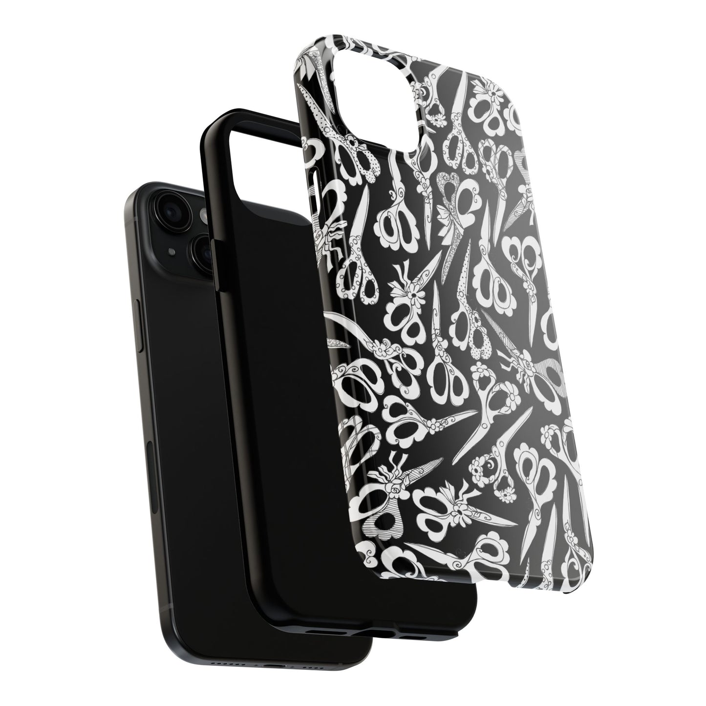 Scissor Blizzard Black Phone Case