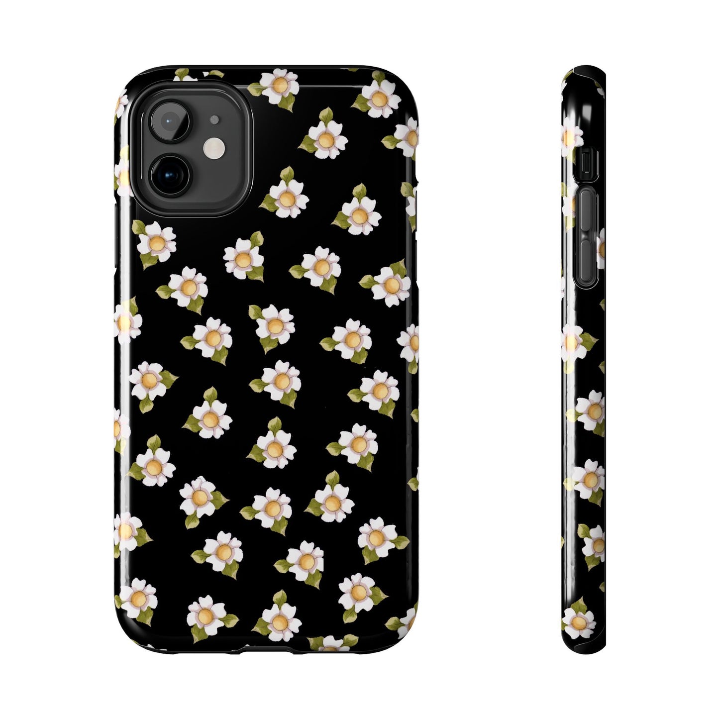 Daisies Black Phone Case