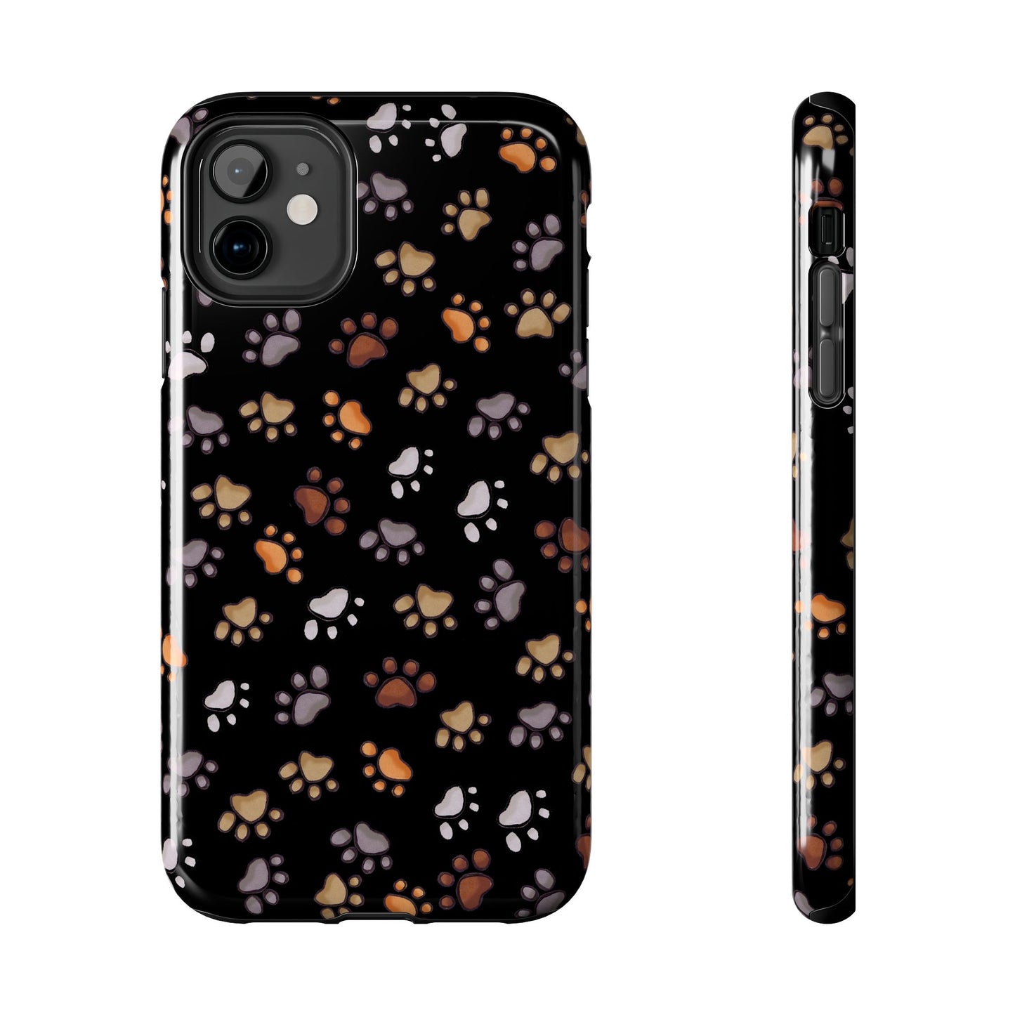 Puppy Paws Black Phone Case