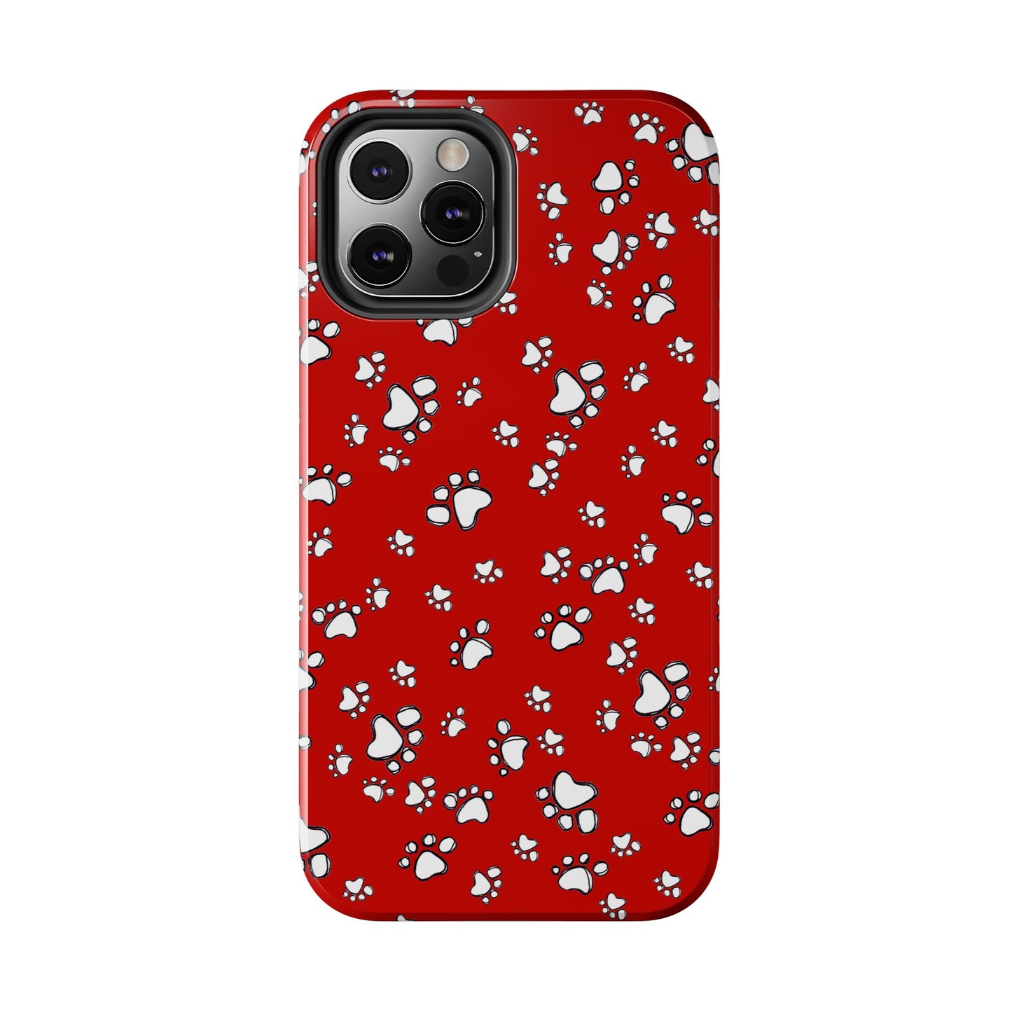 Paw Flakes Red Phone Case