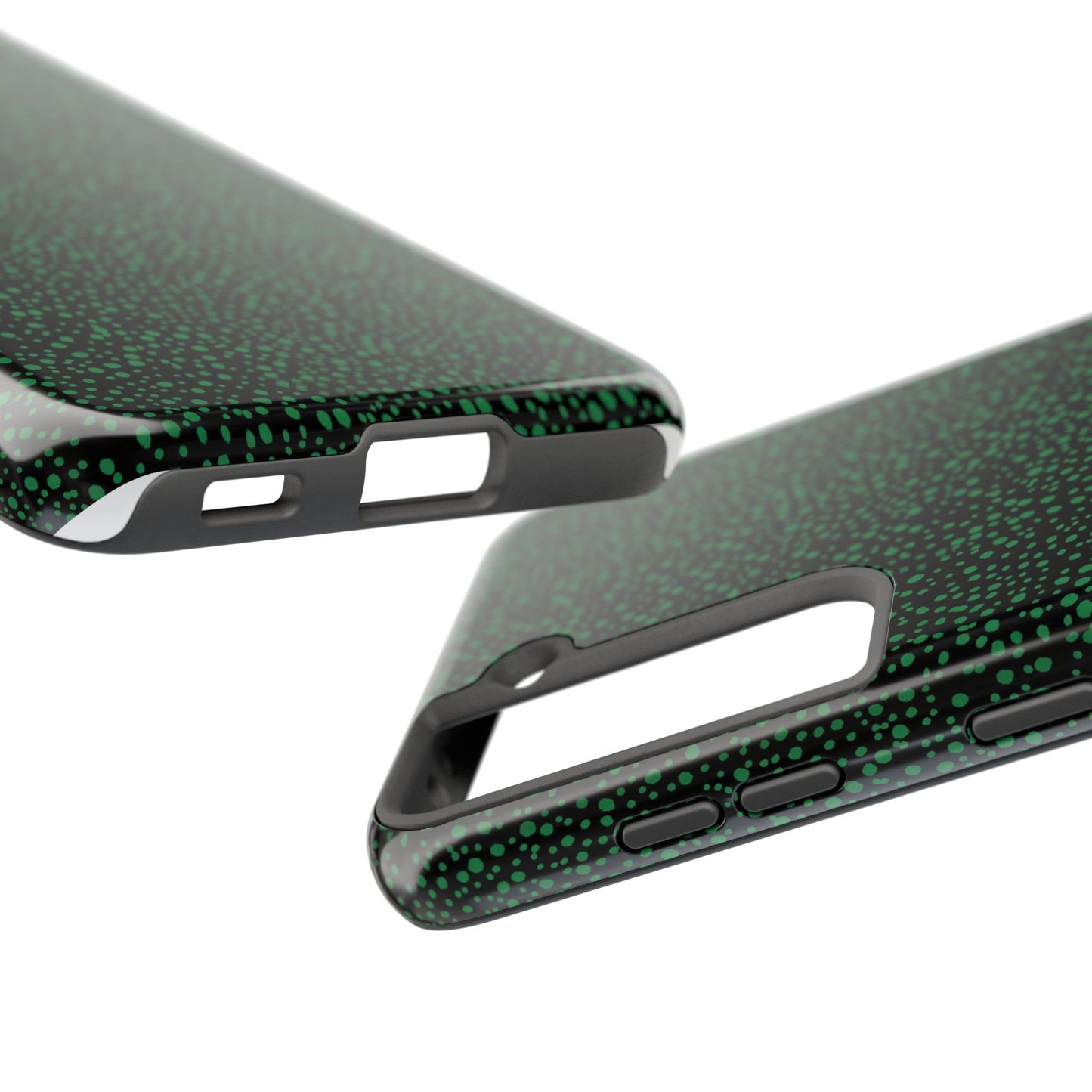 Confetti Black / Green Phone Case
