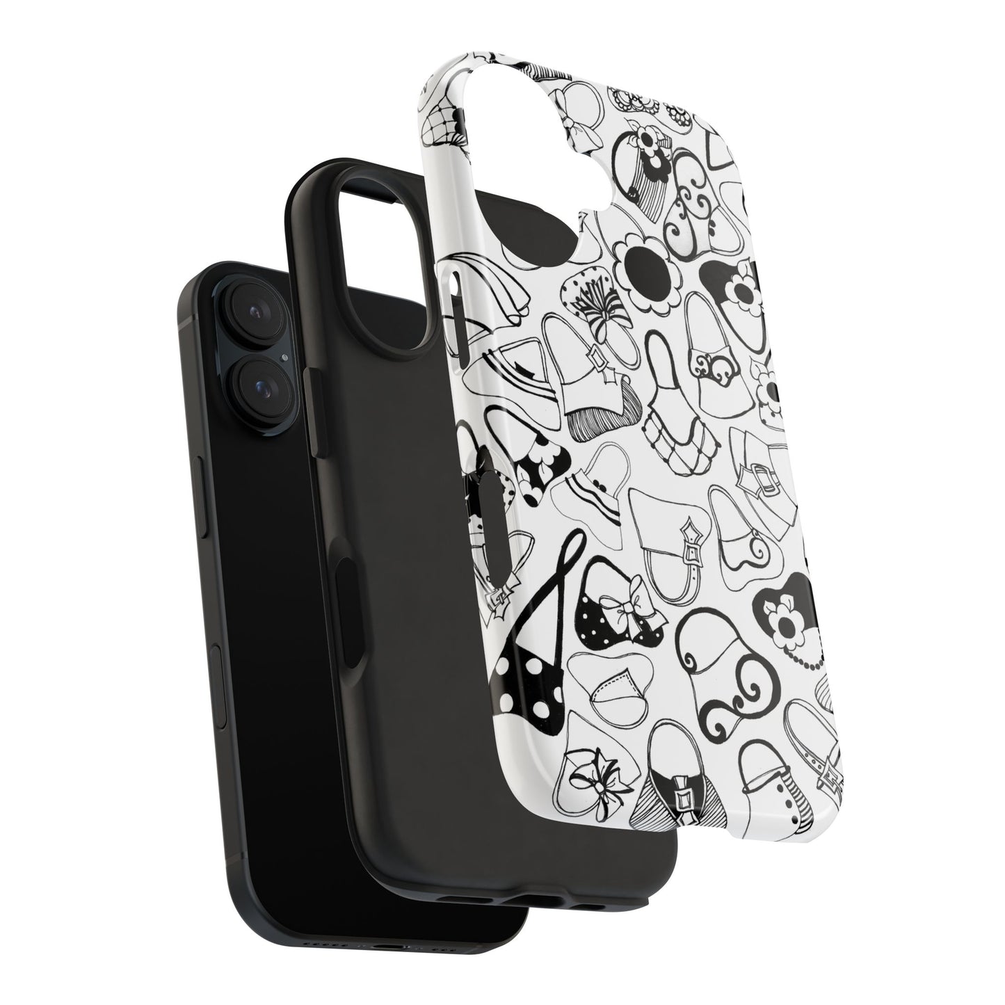 Handbags White / Black Phone Case