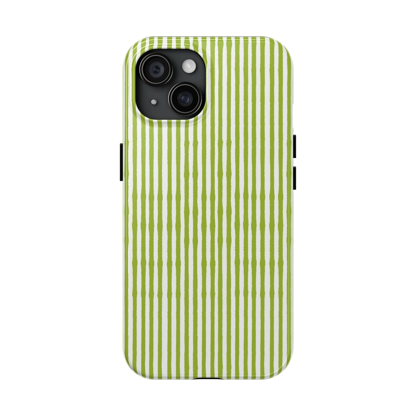 Lazy Stripe Green / White Phone Case