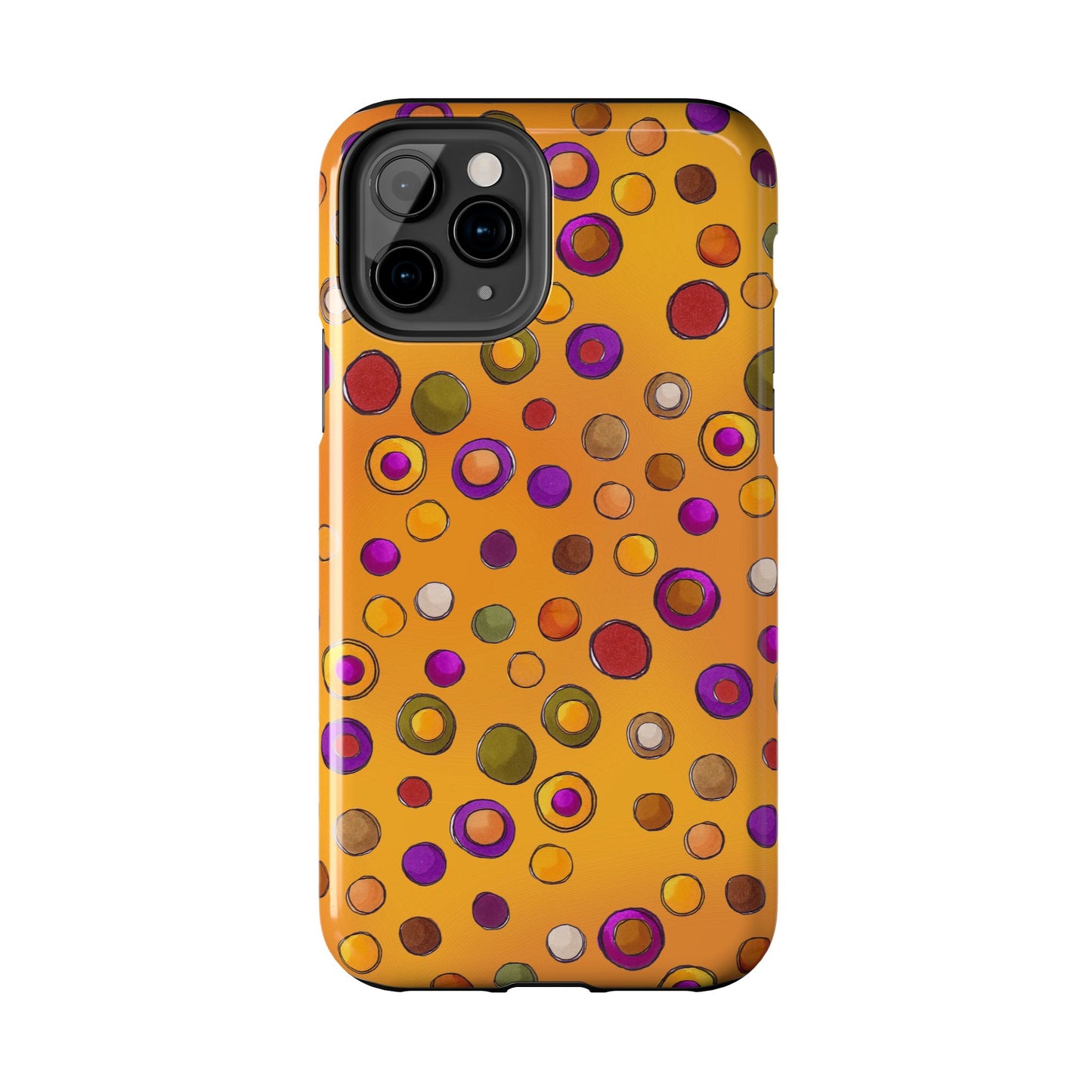 Double Dot Yellow Phone Case