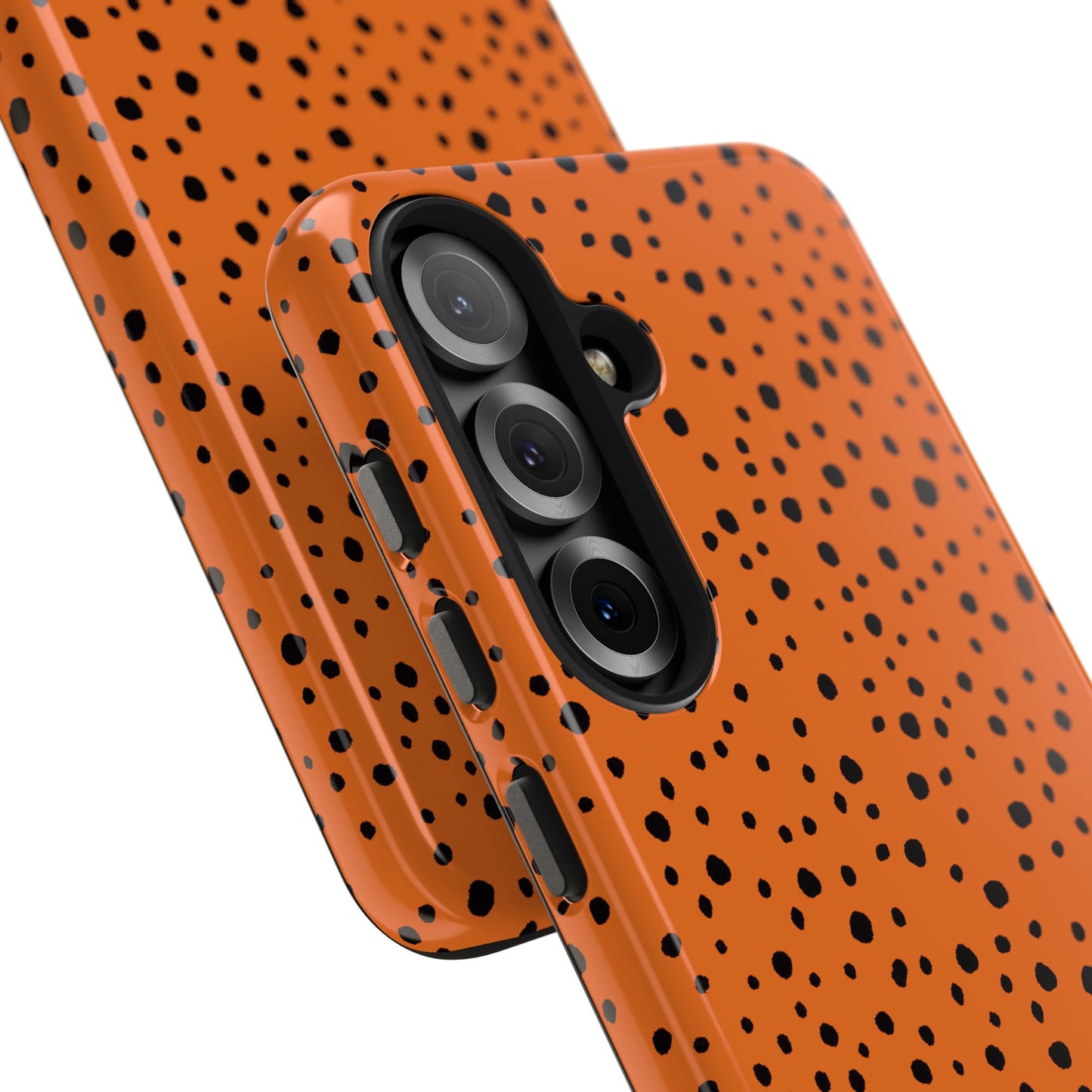 Pepper Dots Orange / Black Phone Case