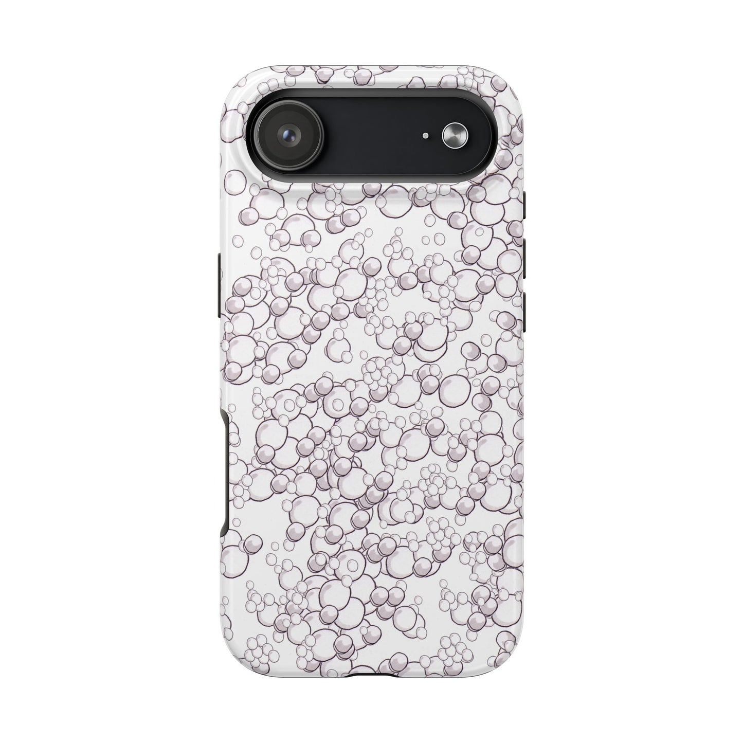 Bubble Dots White Phone Case