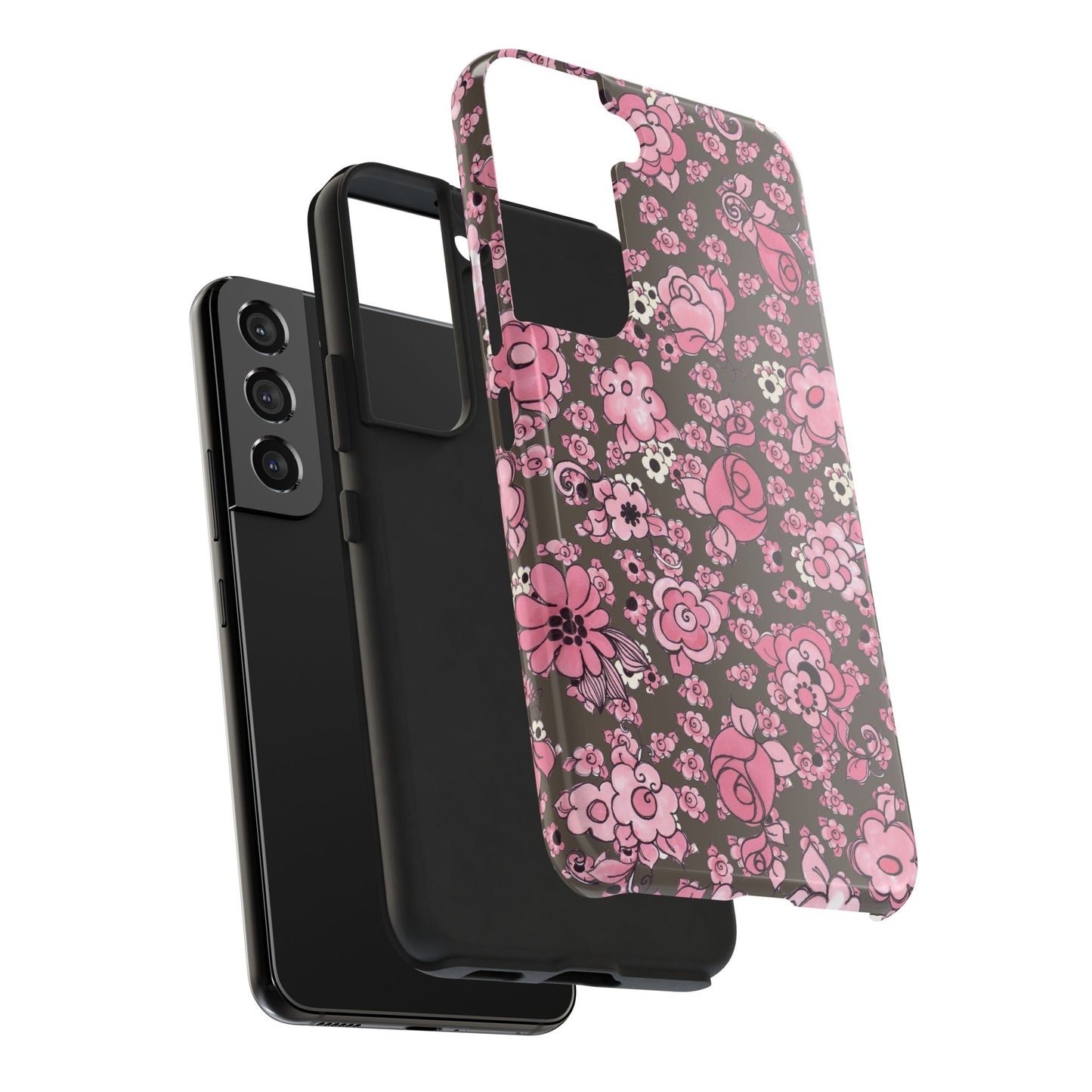 Profuse Posies Mocha Phone Case