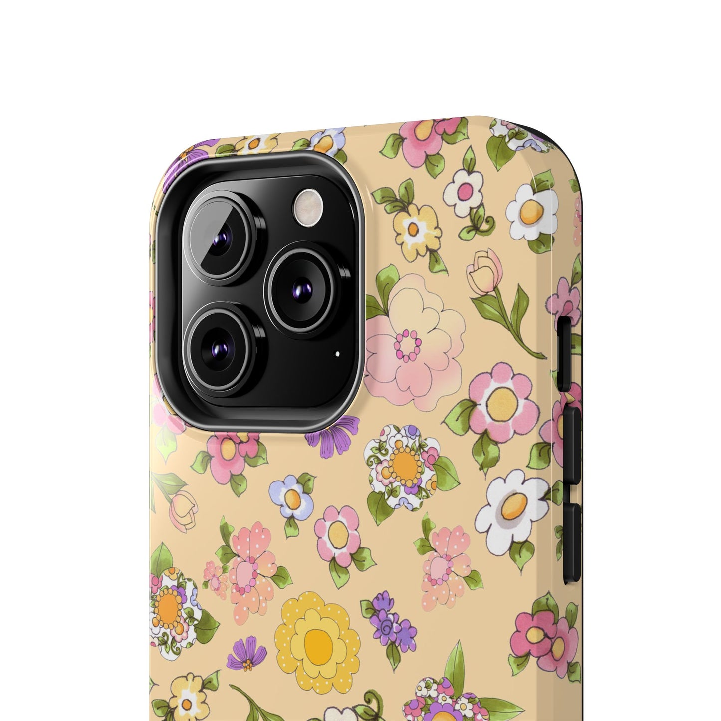 Flowery Yellow Phone Case