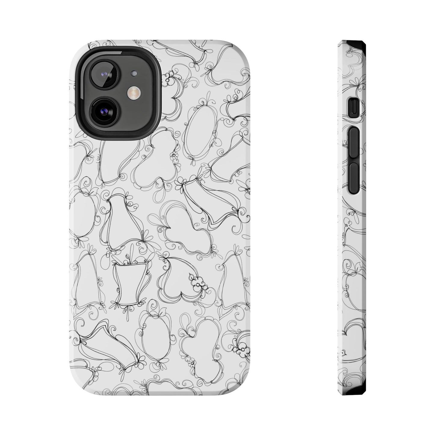 Frames White / Black Phone Case