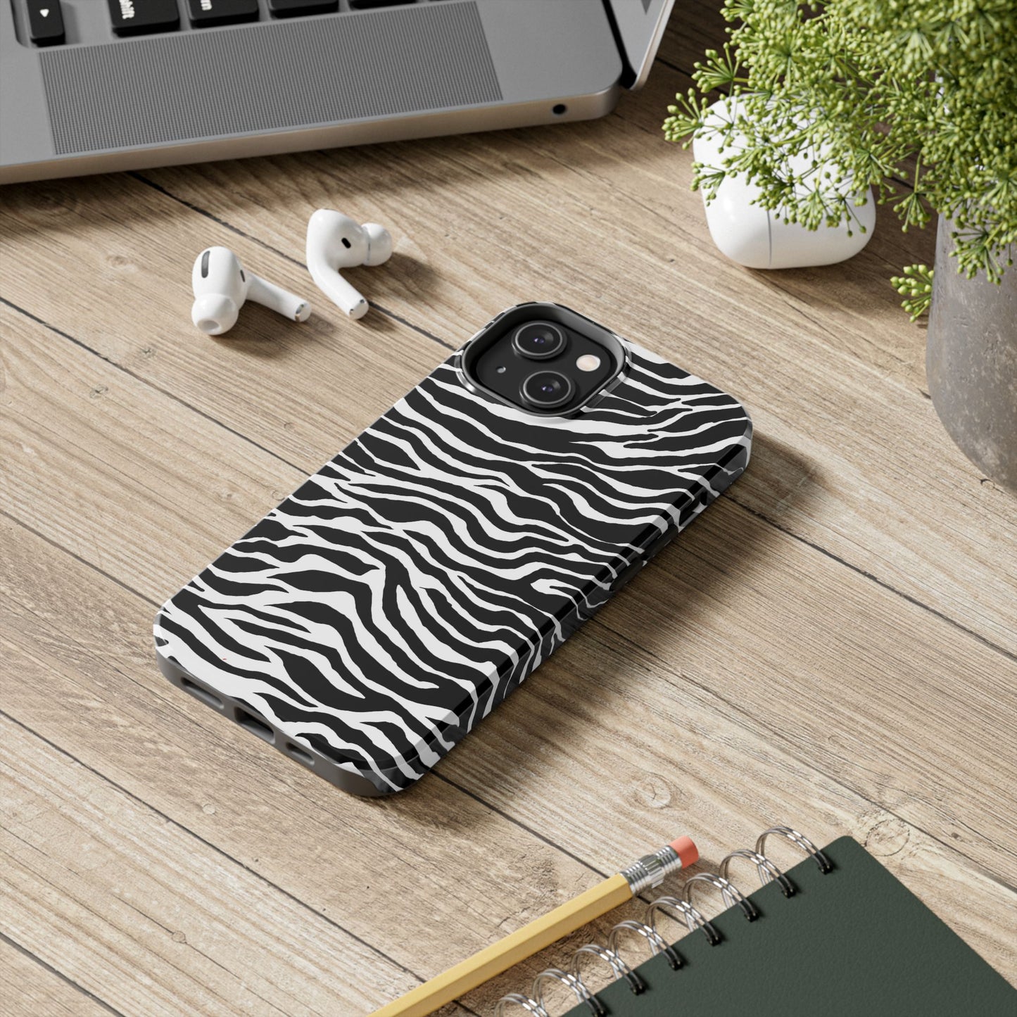 Zebra White Phone Case