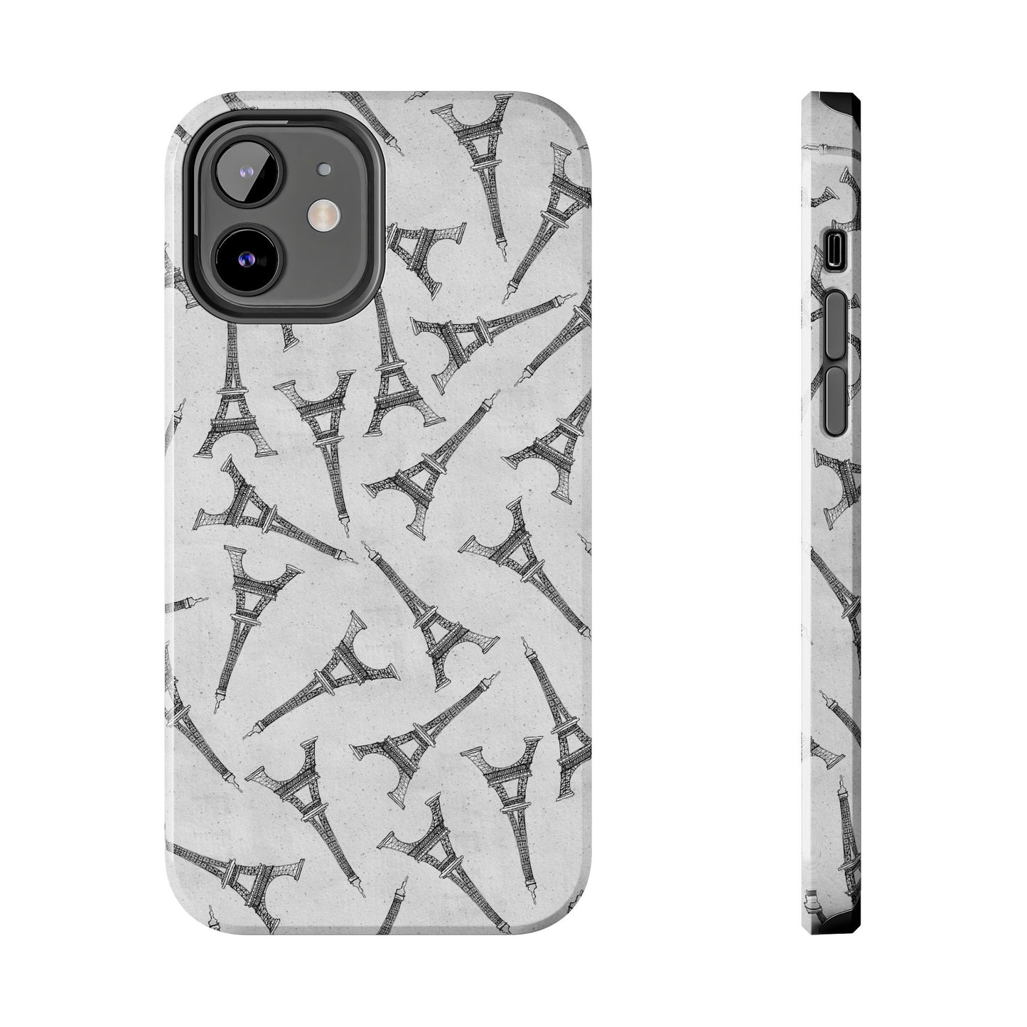 Eifelesque Silver Phone Case