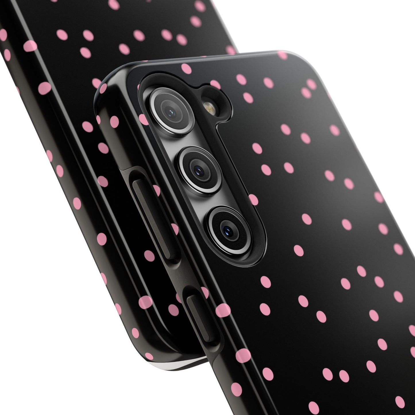 Space Dots Black / Pink Phone Case