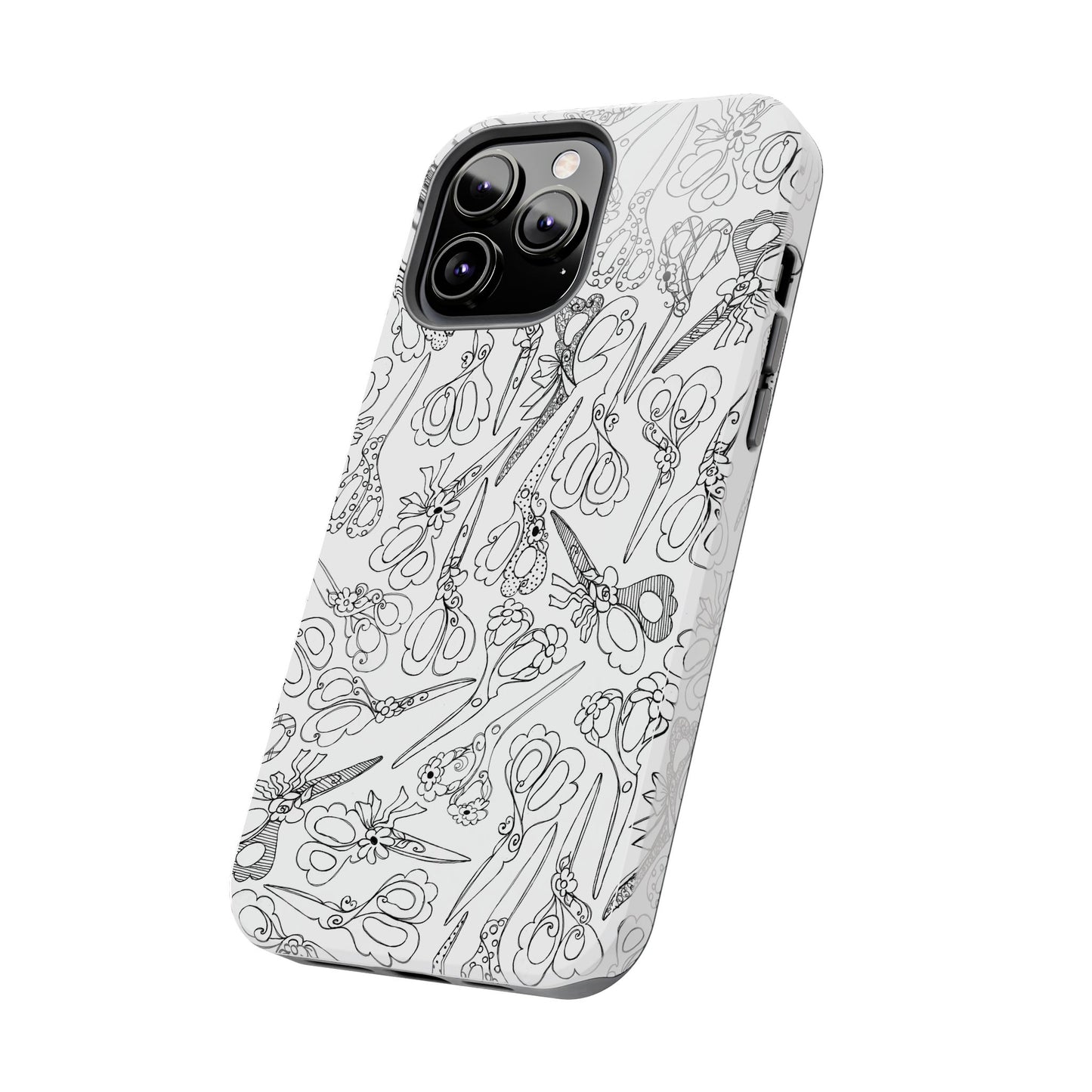 Scissor Blizzard White Phone Case