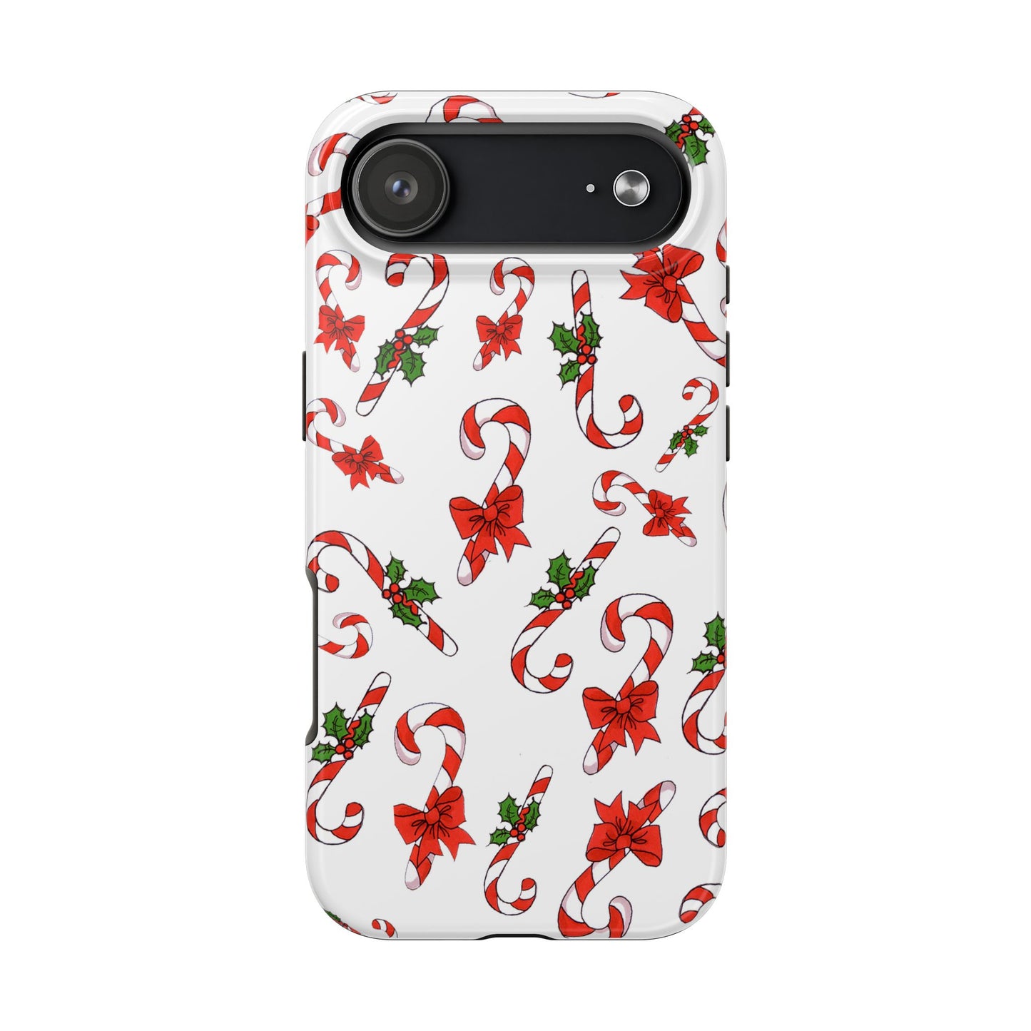 Candy Cane Crowd White Phone Case