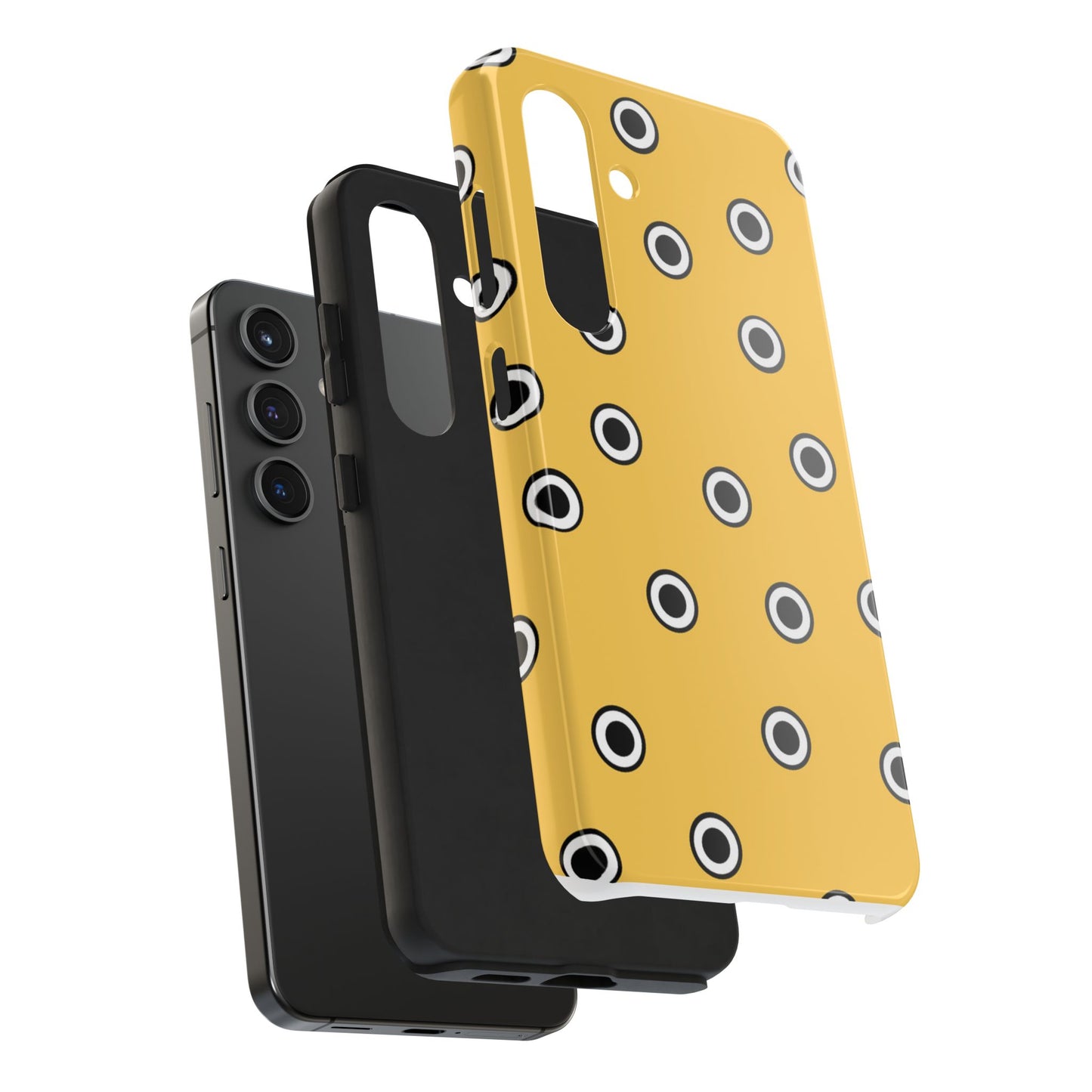 CD Dots Yellow / Black Phone Case